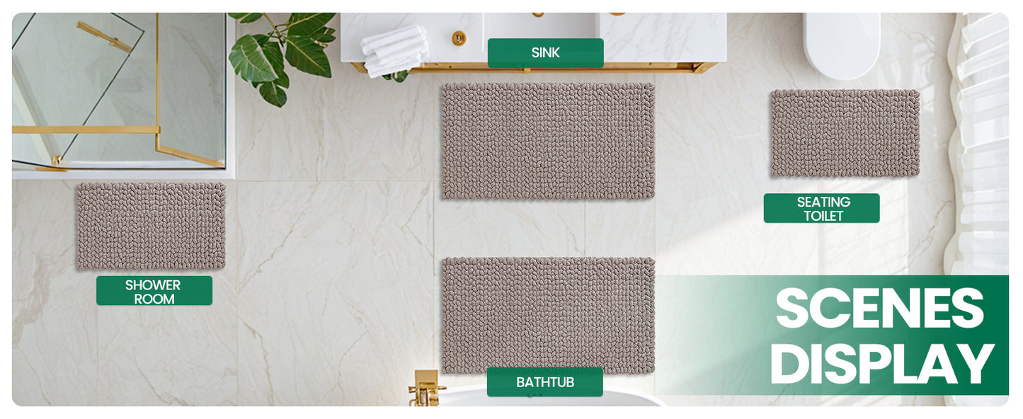 Ultra Soft Bathroom Rug, Cloud Strolling Series