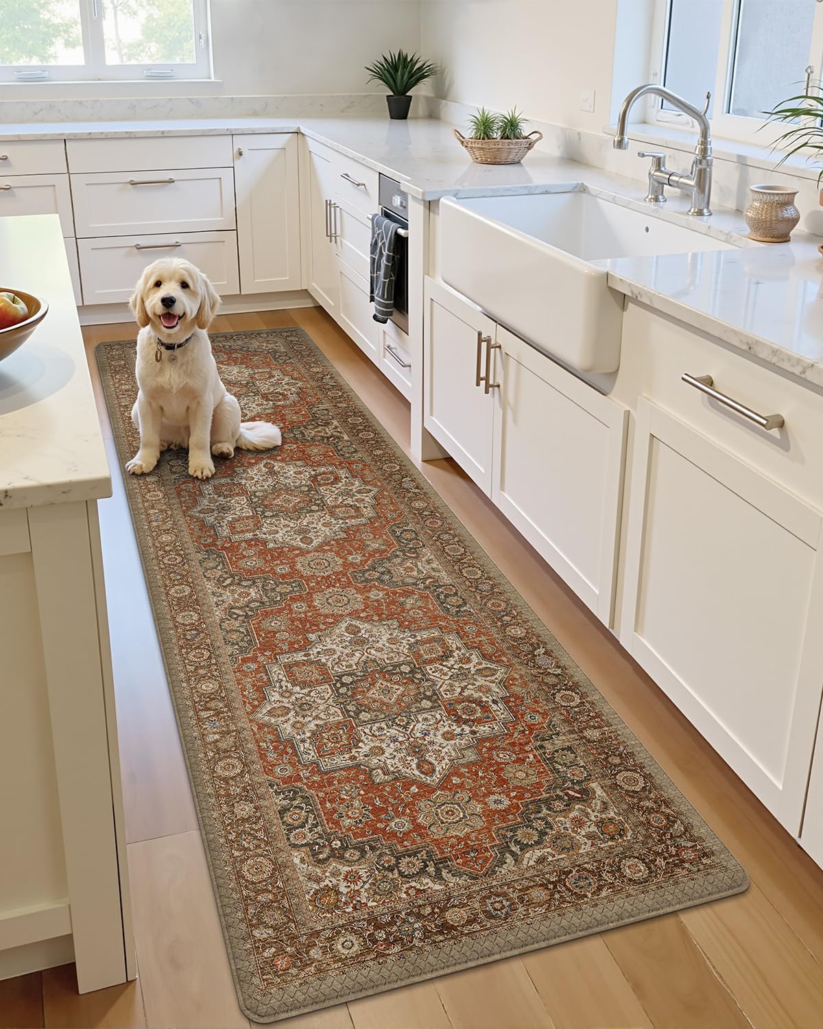 Kitchen Anti Fatigue Mat, Cushioned Memory Foam Padded, Floor Runner for Home