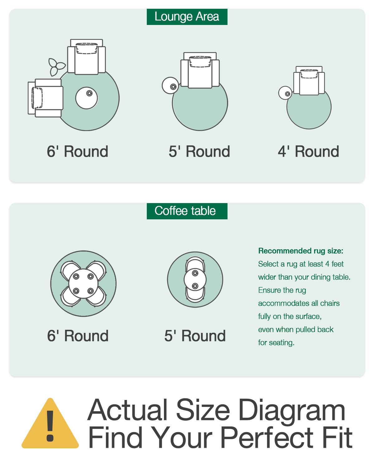 Jute Area Rug, Natural Braided Woven Rugs, Patio Circle Jute Series