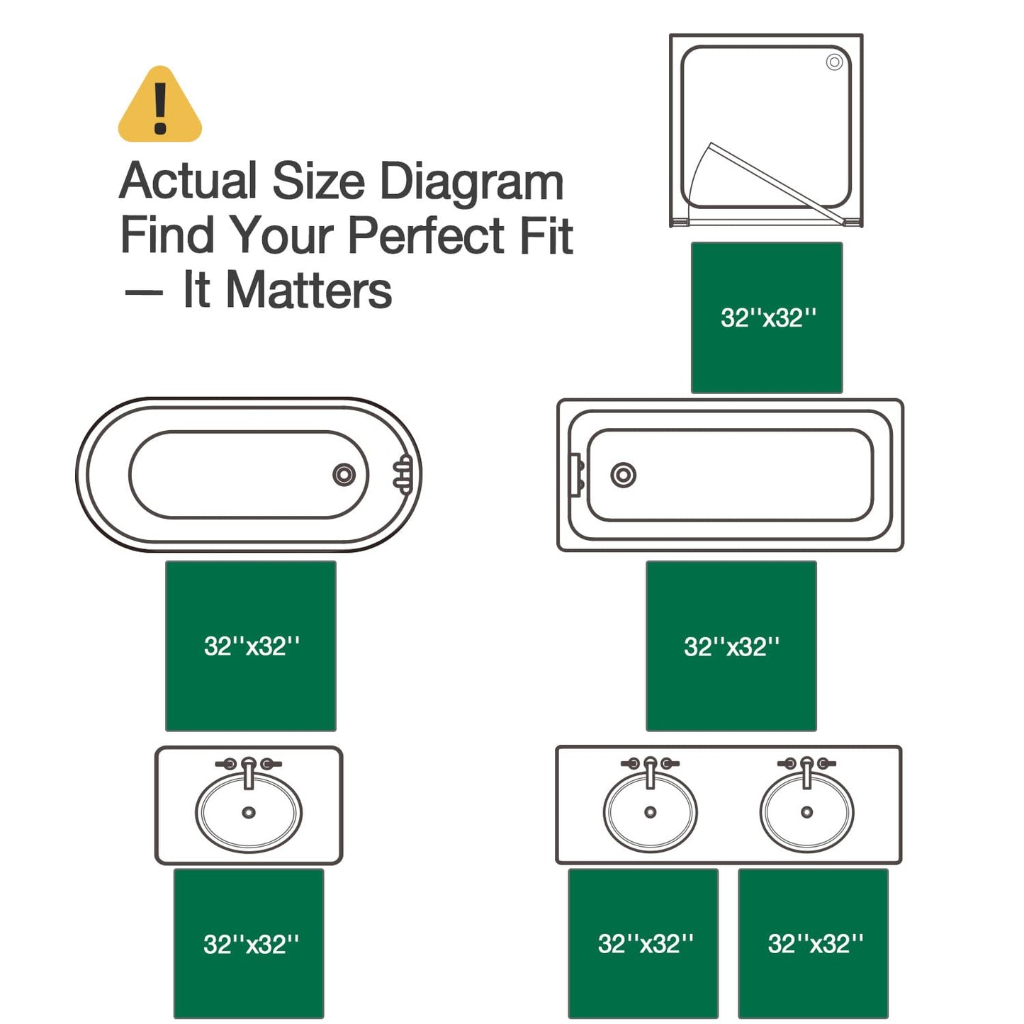 Bathroom Mat, Vibrant Plants Series.