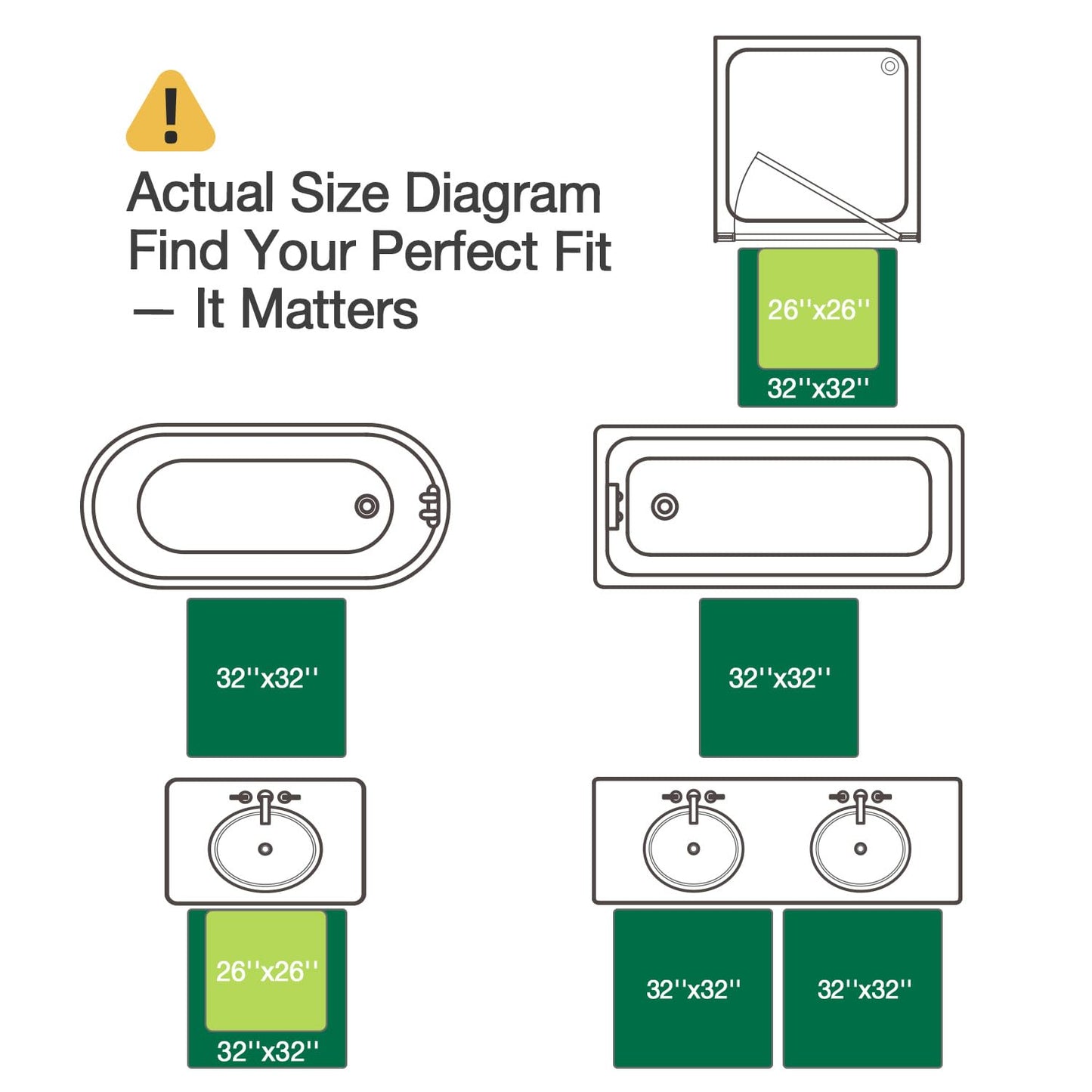 Bathroom Mat, Vibrant Plants Series.