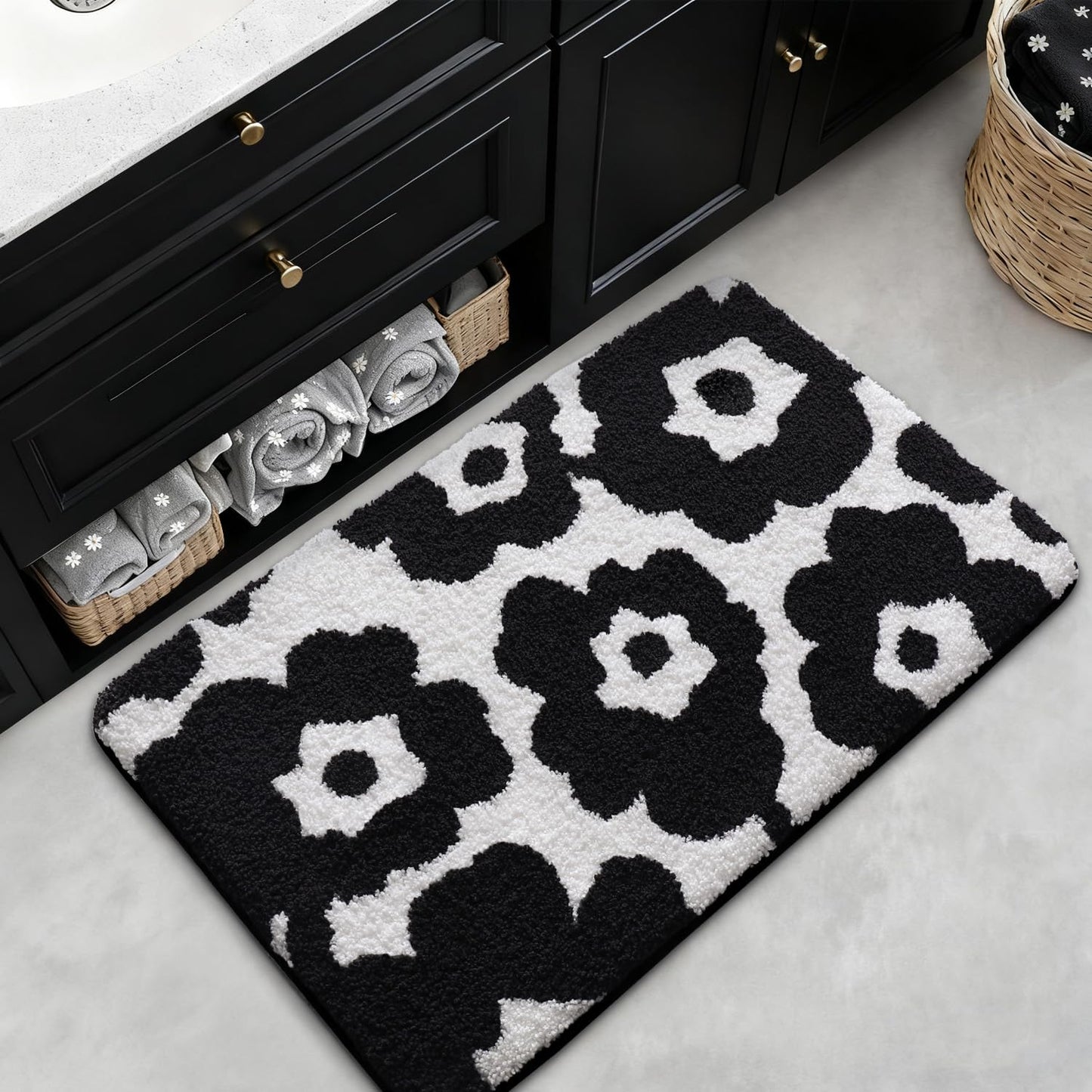 Bathroom Rugs Vivid Plants Collection