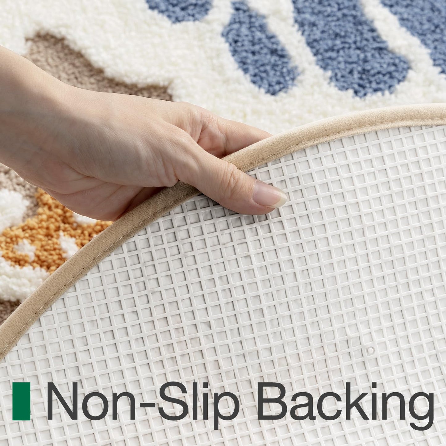 Bathroom Rugs, Non Slip Bath Mat Ultra Soft Washable Absorbent Quick Dry, Ocean Theme Collection