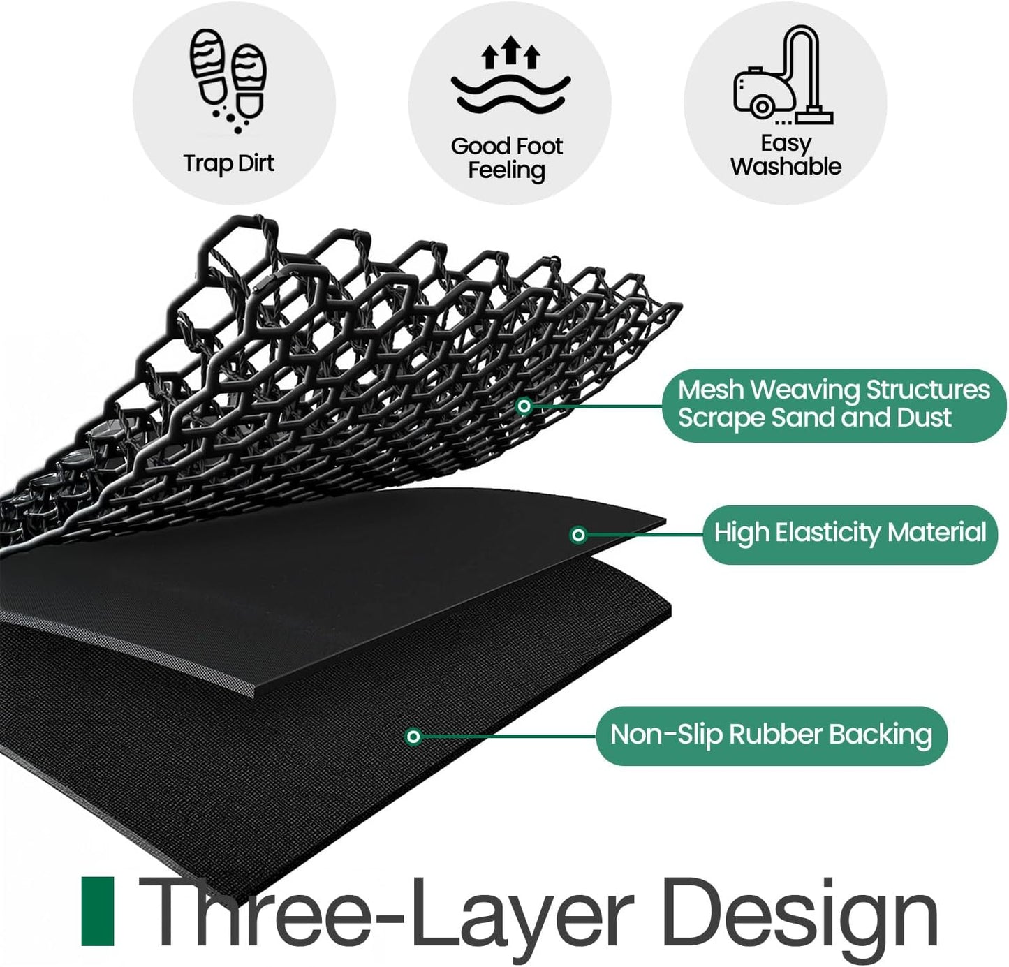 Door Mat, Entrance Mat, Nature Reflecting Series