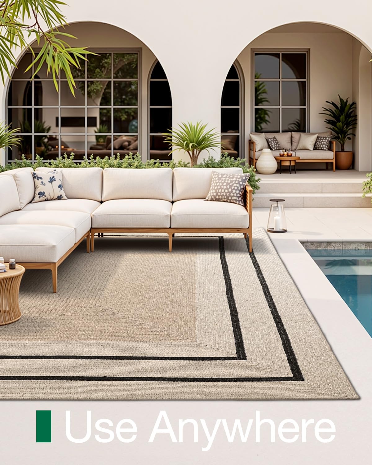 Jute Runner Rug, Natural Braided Woven Rugs, Jute Scape Series