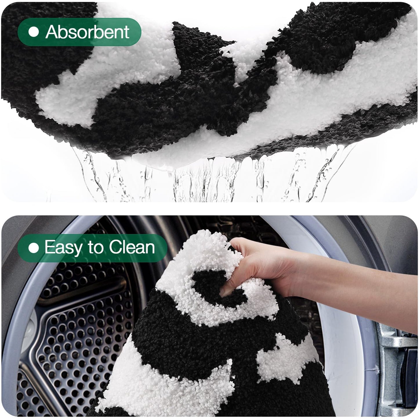 Bathroom Mat, Vibrant Plants Series.