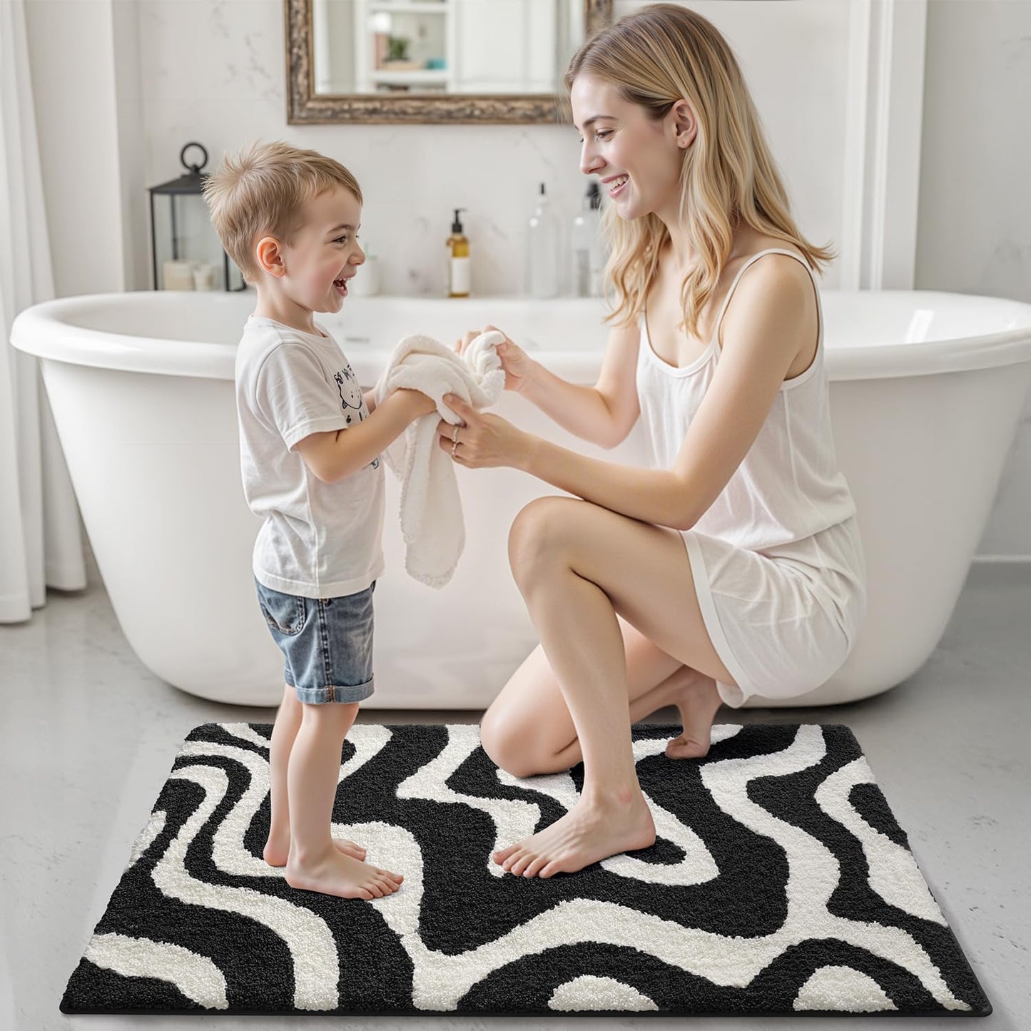 Bathroom Rug Modern Aesthetic Dorothy Series
