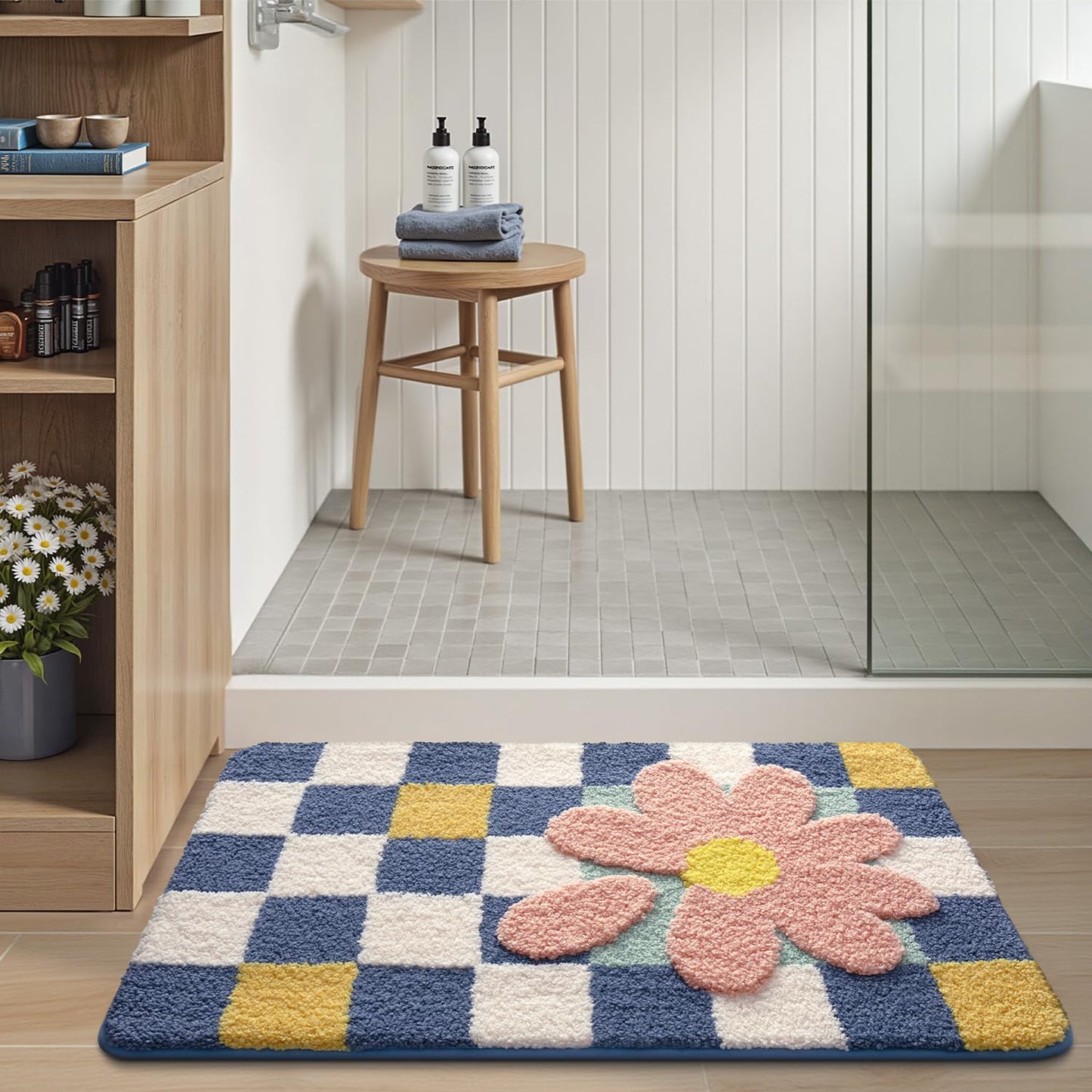 Bathroom Rugs Vivid Plants Collection