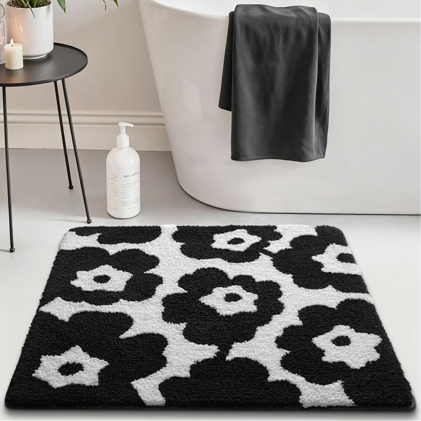 Bathroom Mat, Vibrant Plants Series.