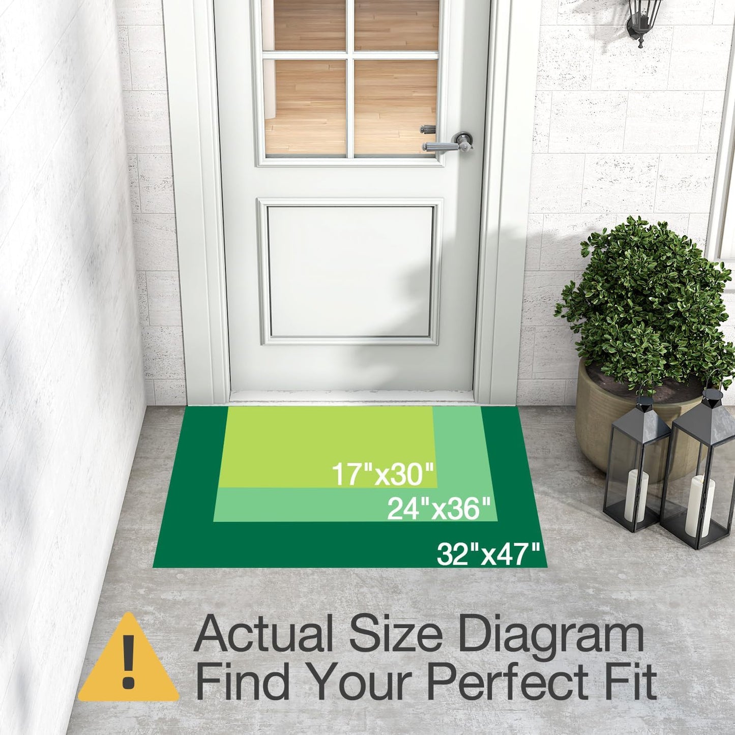 Door Mat, Entrance Mat, Nature Reflecting Series