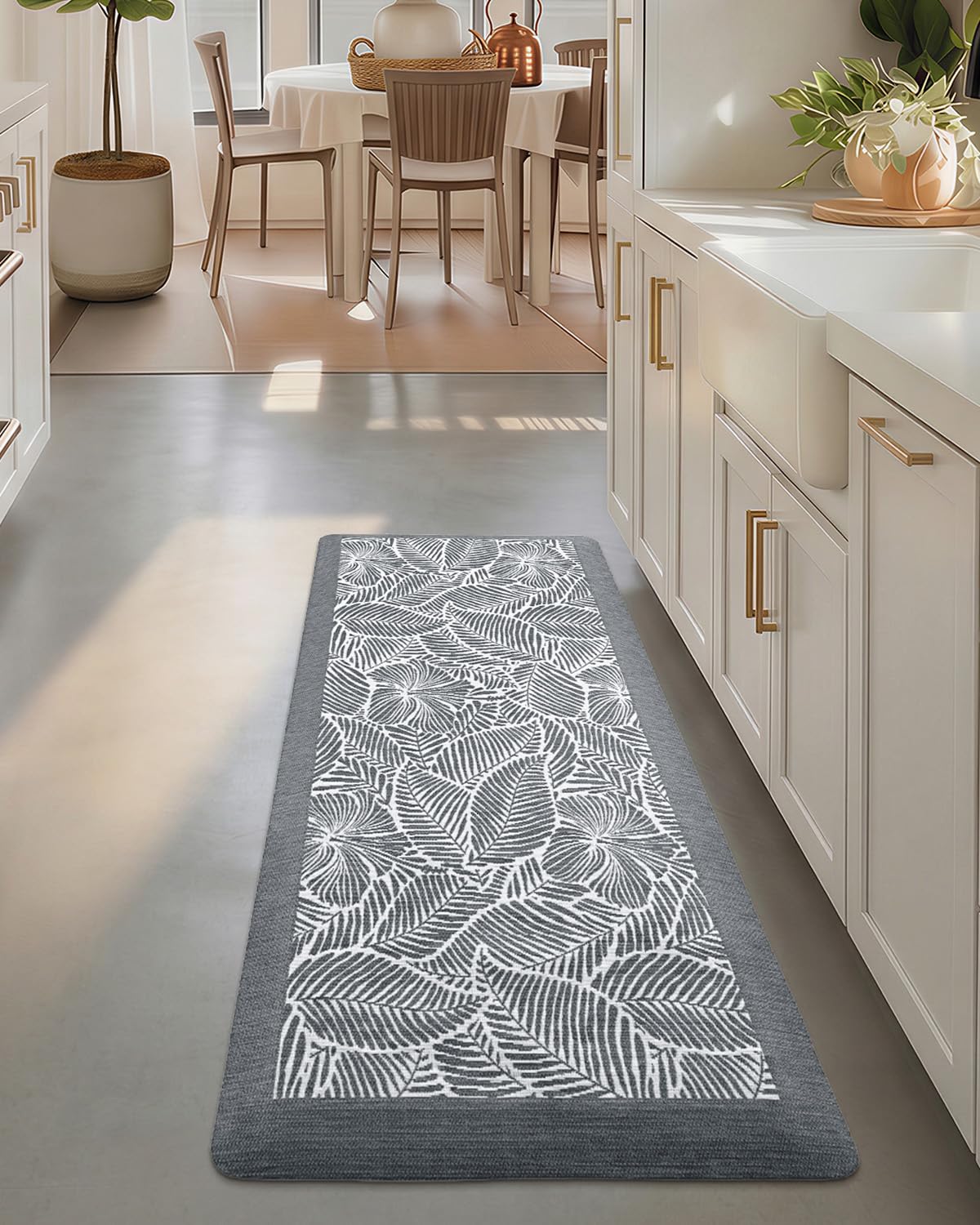LUMI Kitchen Mat, Ultra-Soft Non-Slip Rugs for Standing Comfort in Desk Office, Sink, Laundry Areas, 20"x32" Waterproof Stain Resistant Floor Pad