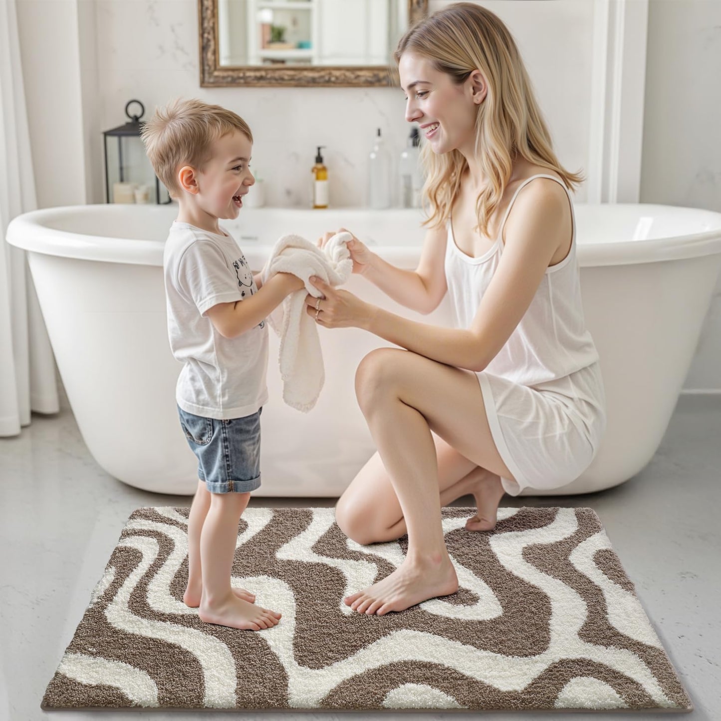 Bathroom Rug Modern Aesthetic Dorothy Series