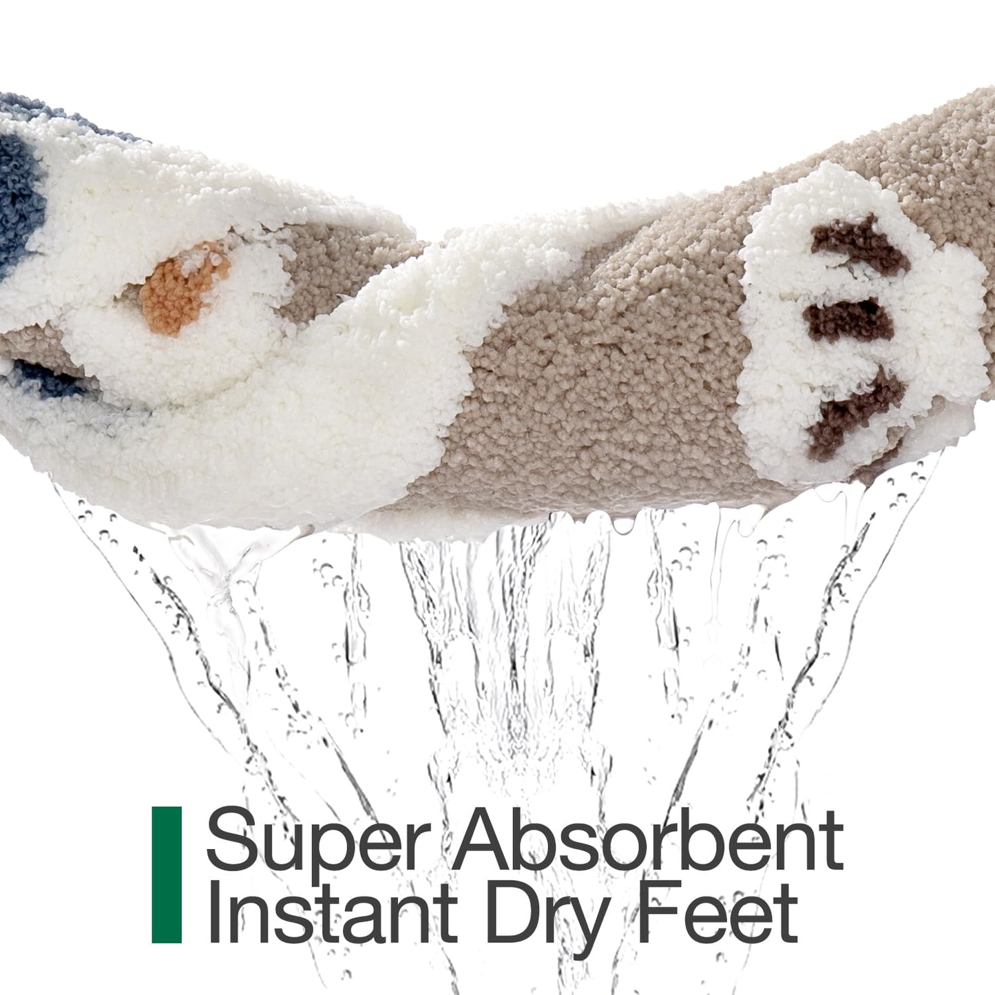 Bathroom Rugs, Non Slip Bath Mat Ultra Soft Washable Absorbent Quick Dry, Ocean Theme Collection