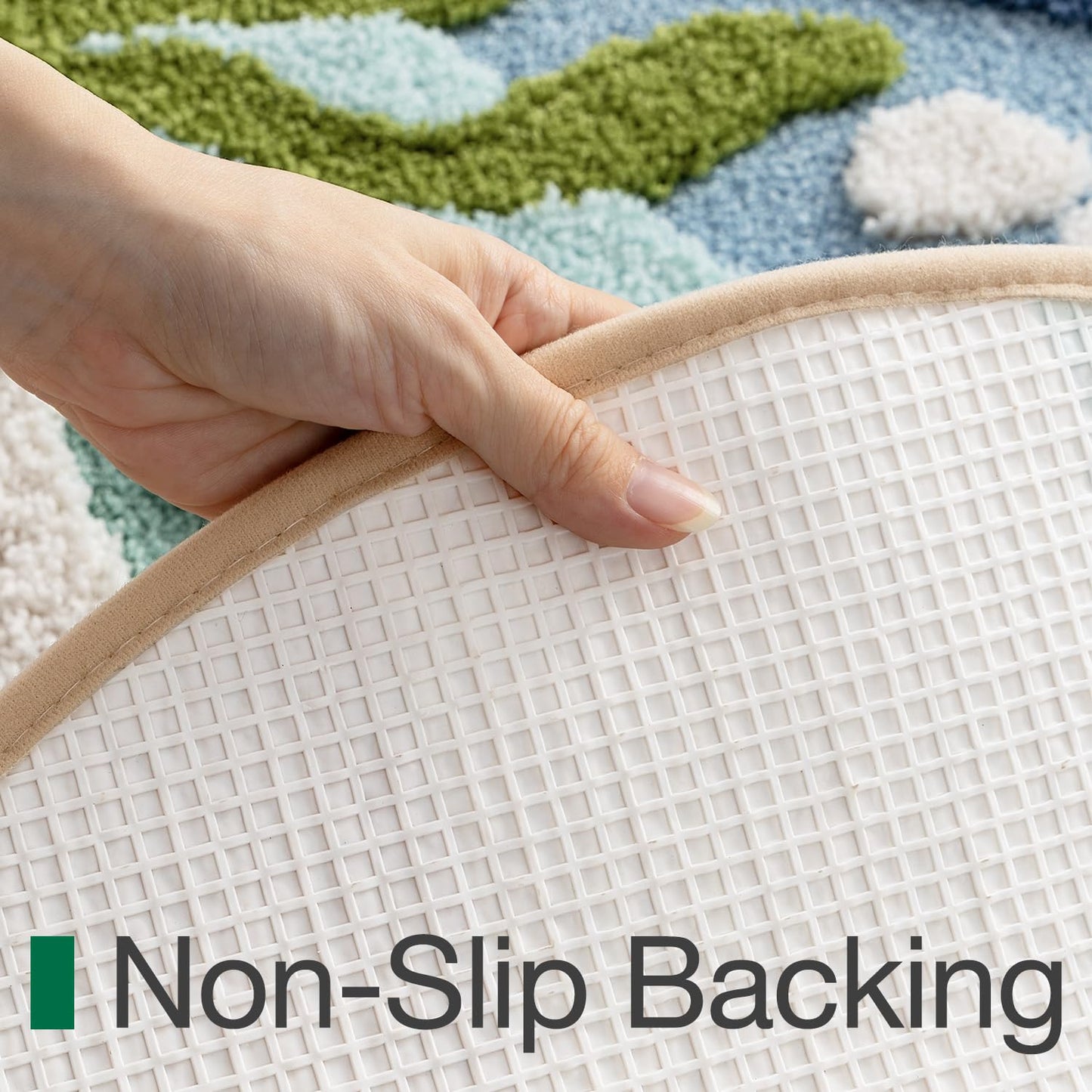 Bathroom Rugs, Non Slip Bath Mat Ultra Soft Washable Absorbent Quick Dry, Ocean Theme Collection