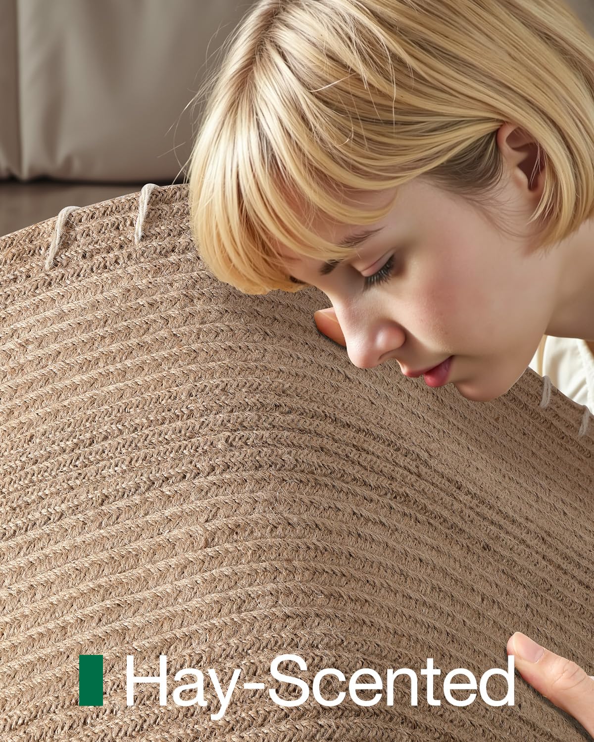 Handwoven Jute Door Mat, LUMI luxury Knit Jute Collection