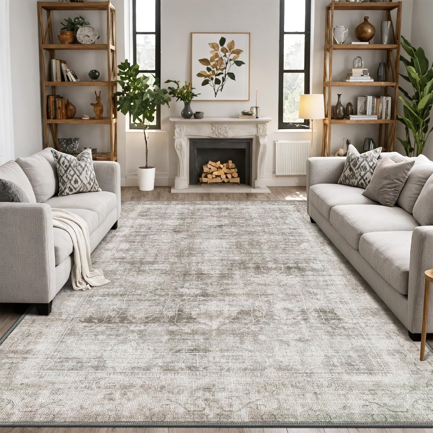 Area Rug Traditional Vintage Series Moon Dusk