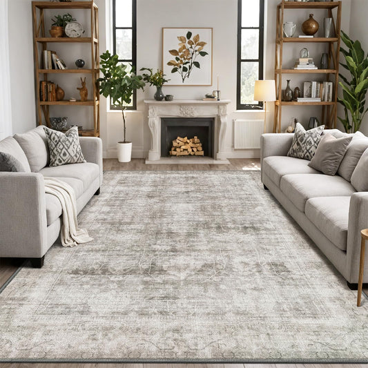 Area Rug Traditional Vintage Series Moon Dusk