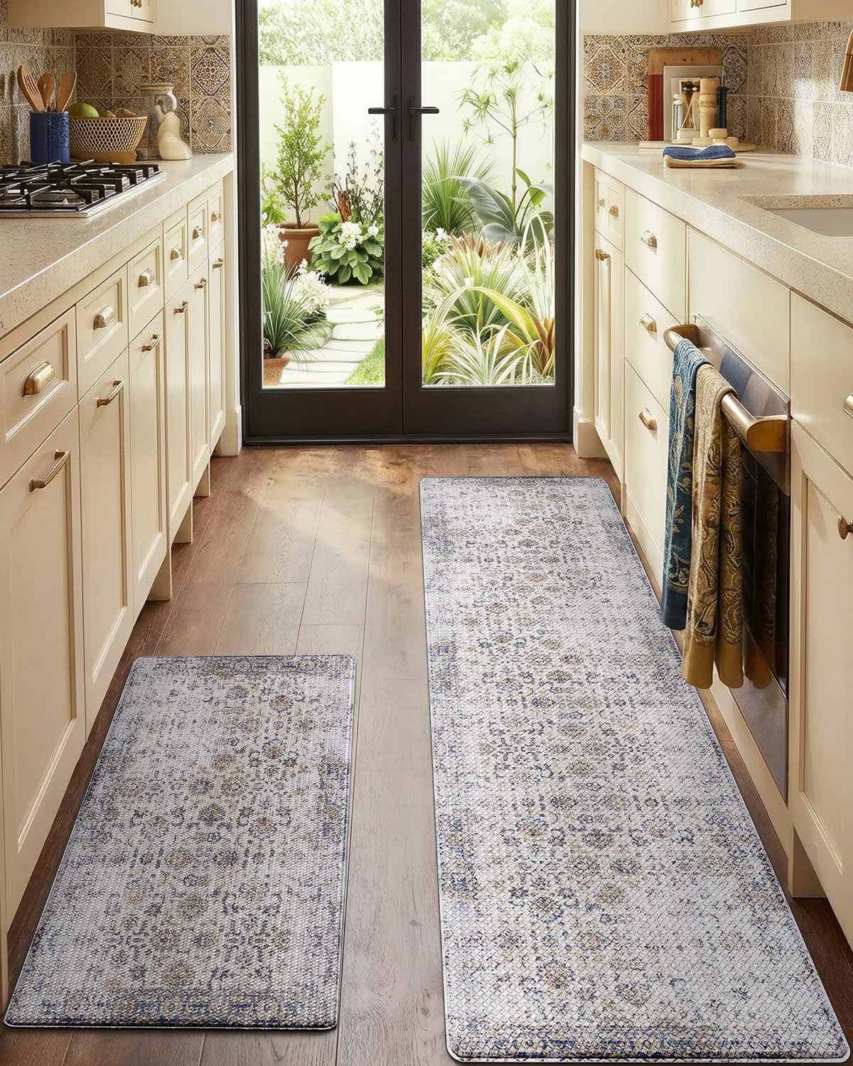 Kitchen Anti Fatigue Mat,  Cushioned Memory Foam Padded, Floor Runner for Home