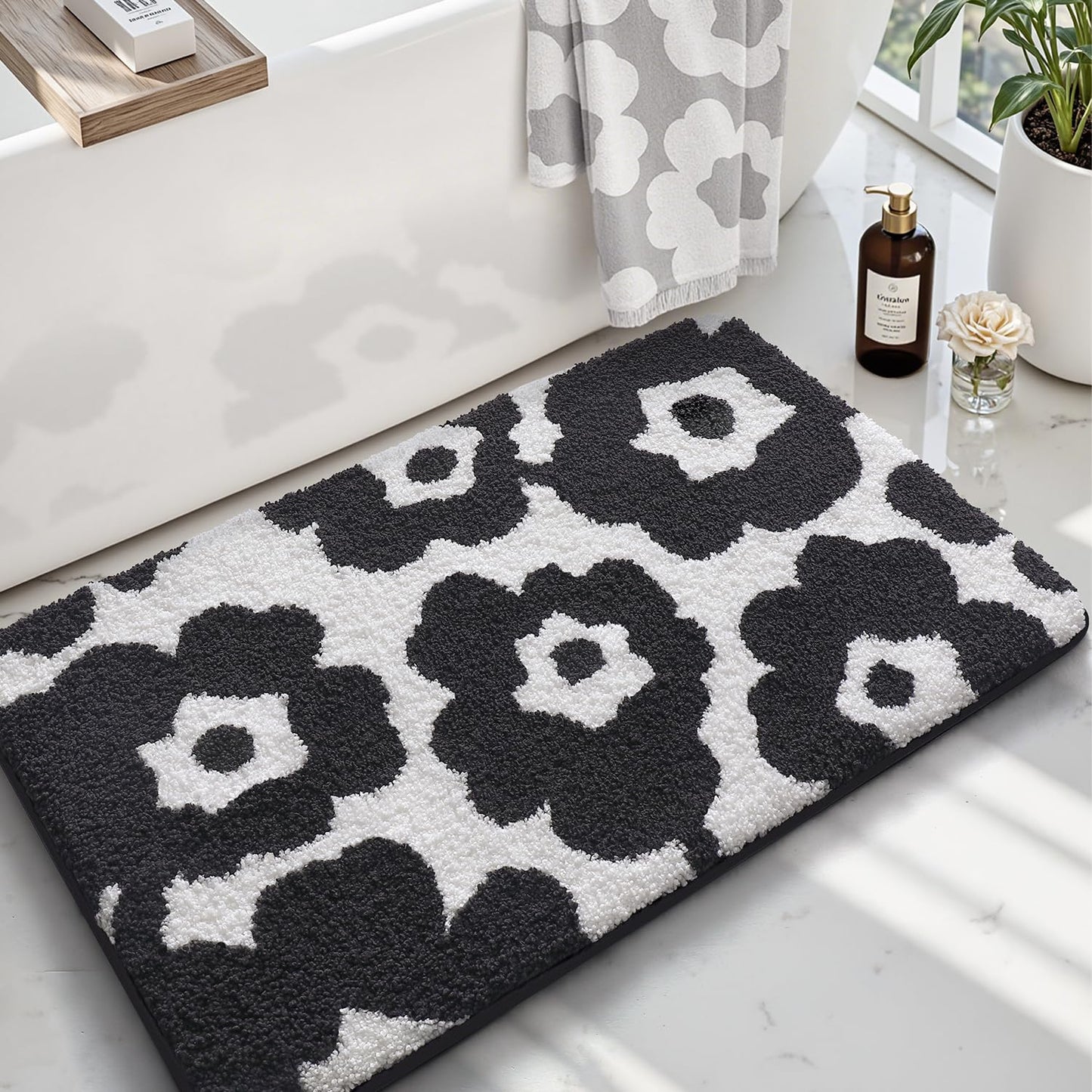 Bathroom Rugs Vivid Plants Collection