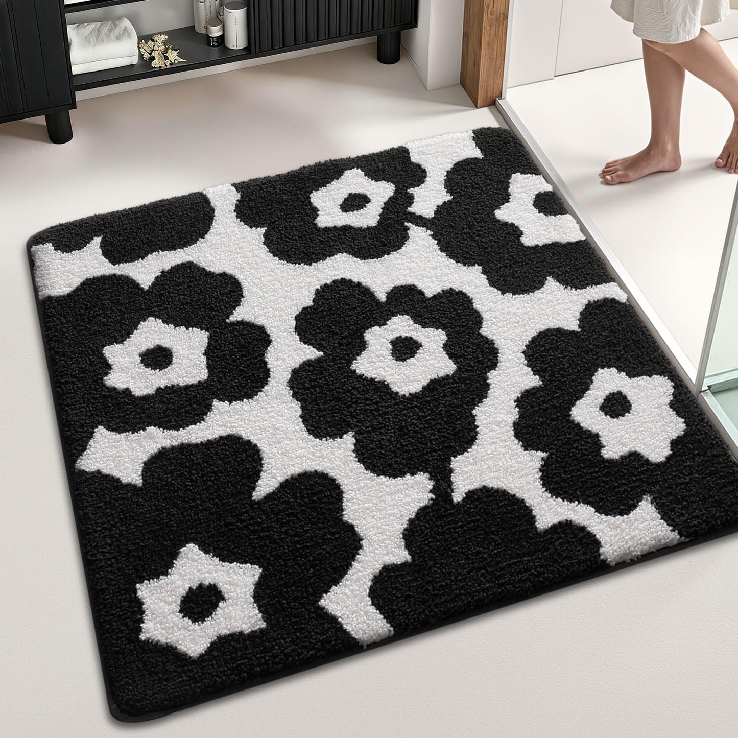 Bathroom Mat, Vibrant Plants Series.