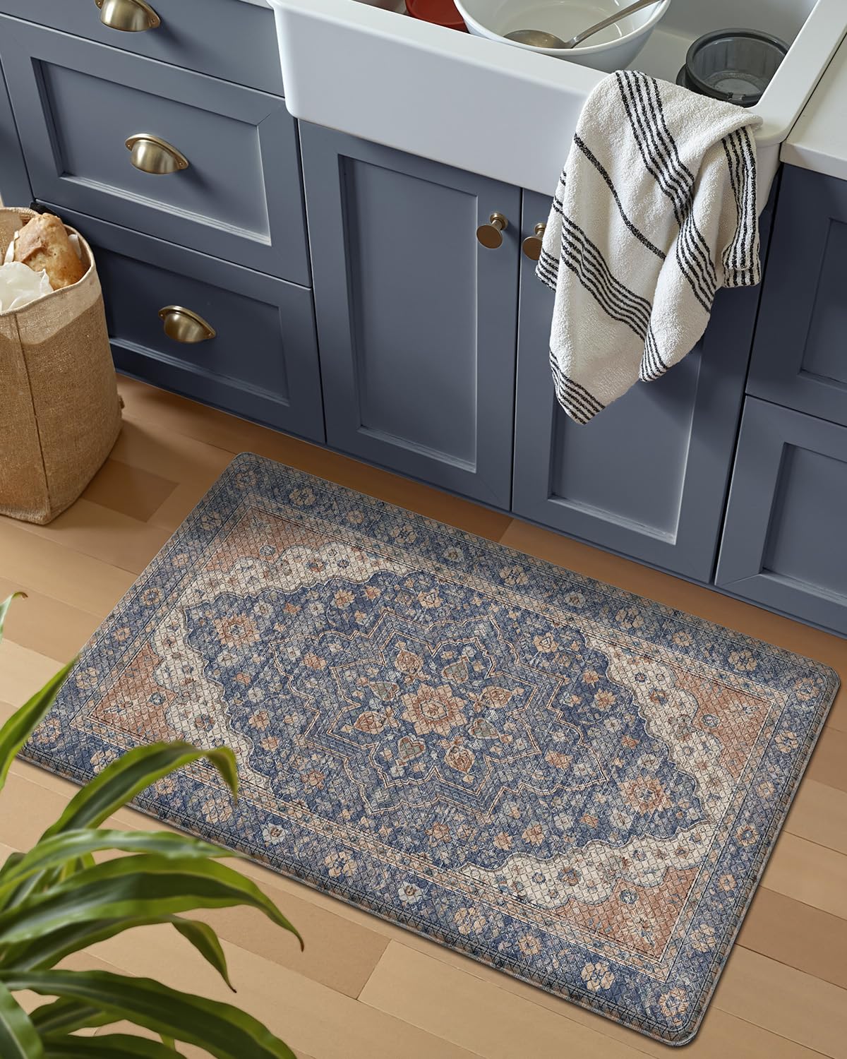 Kitchen Anti Fatigue Mat,  Cushioned Memory Foam Padded, Floor Runner for Home