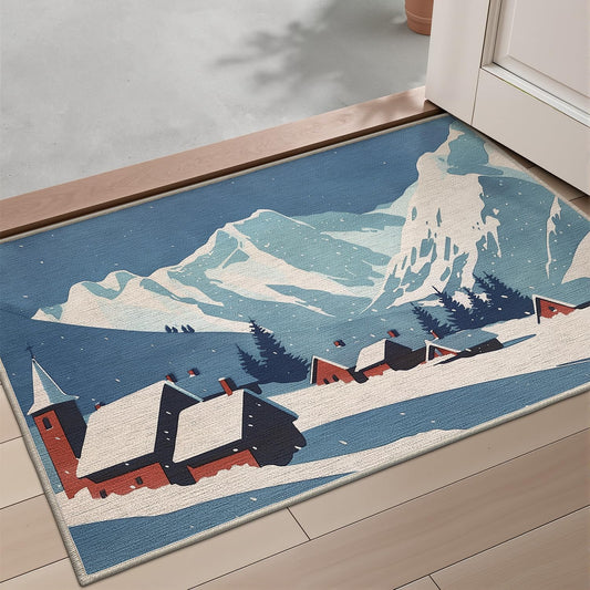 LUMI Indoor Doormat, Luxury Non-Slip Washable Entrance Mats Low Profile Ultra Thin Door Mat Entryway Rug, 18x30