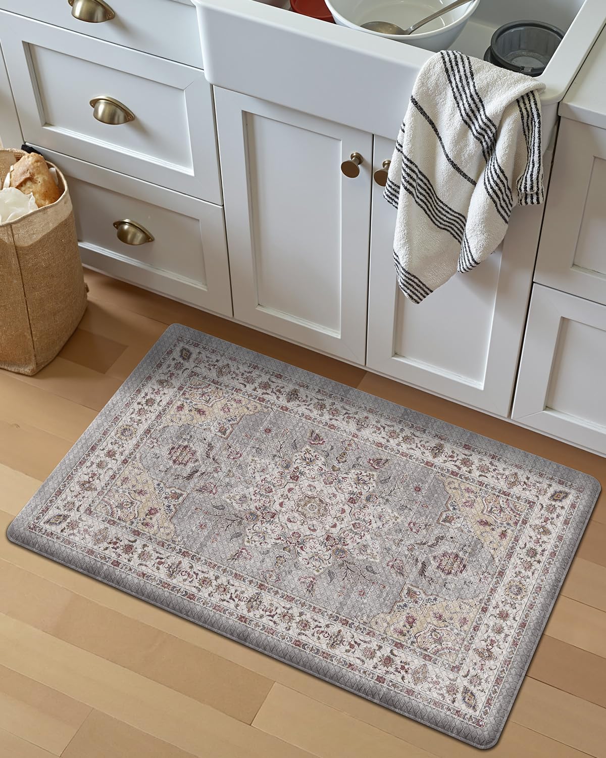 Kitchen Anti Fatigue Mat,  Cushioned Memory Foam Padded, Floor Runner for Home