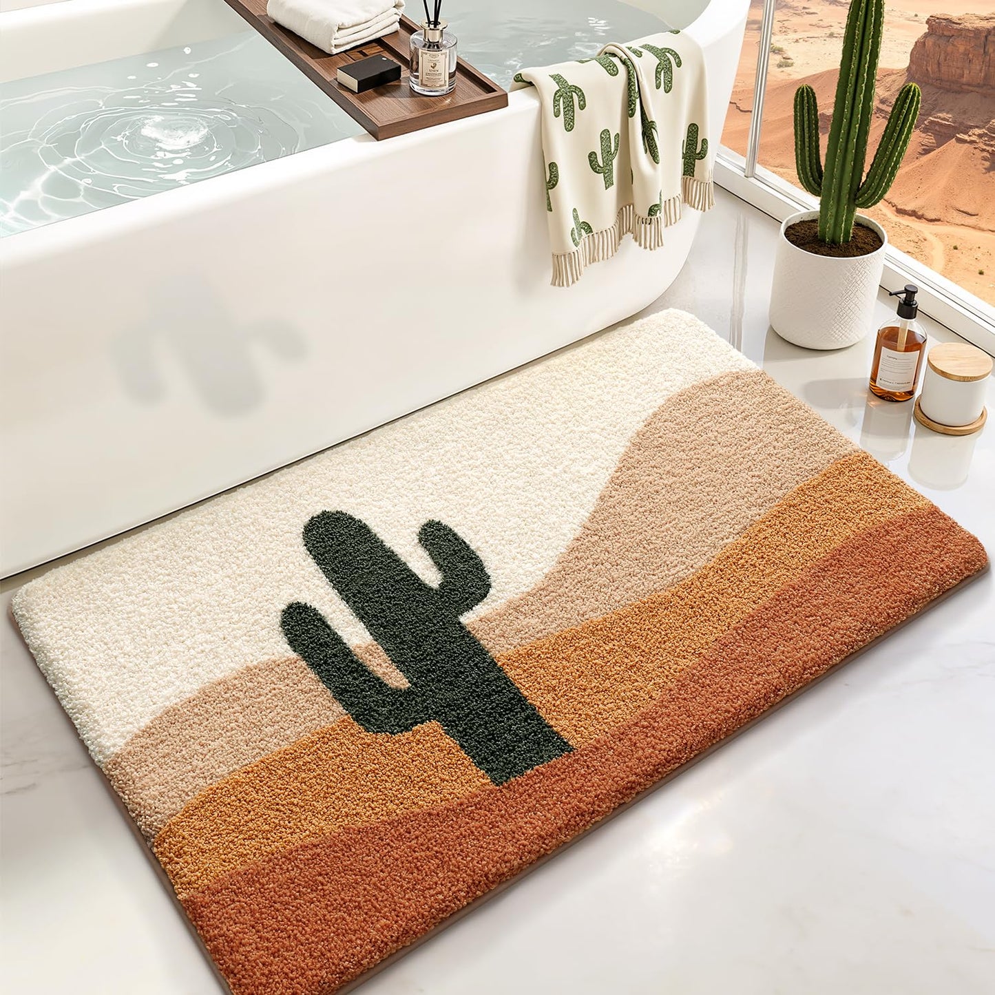 Bathroom Rugs Vivid Plants Collection