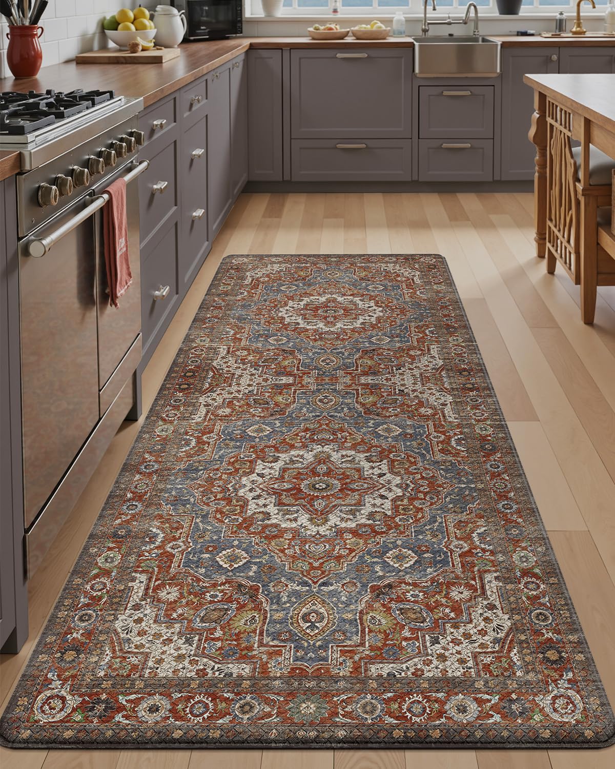 Kitchen Anti Fatigue Mat,  Cushioned Memory Foam Padded, Floor Runner for Home