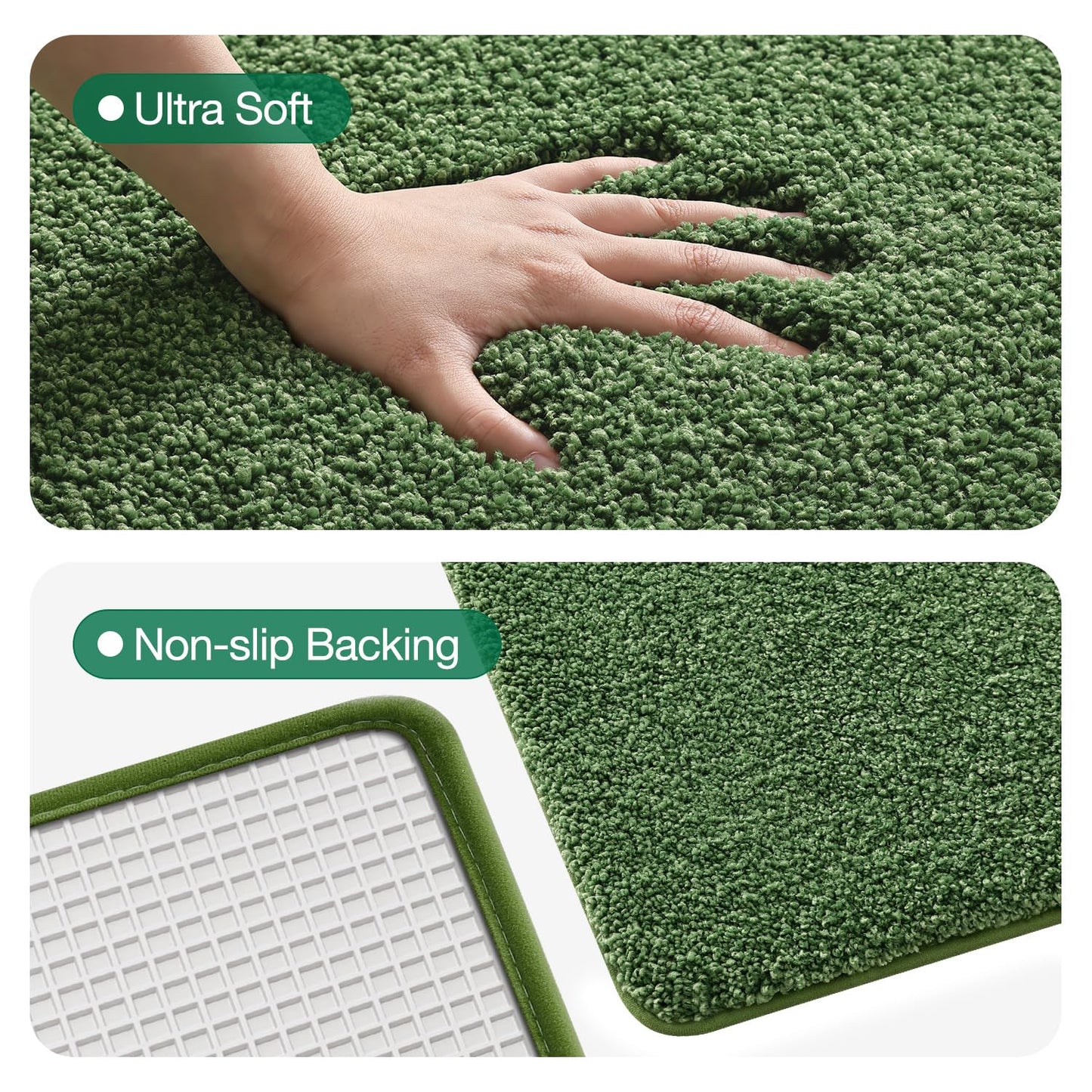 Bathroom Mat, Vibrant Plants Series.