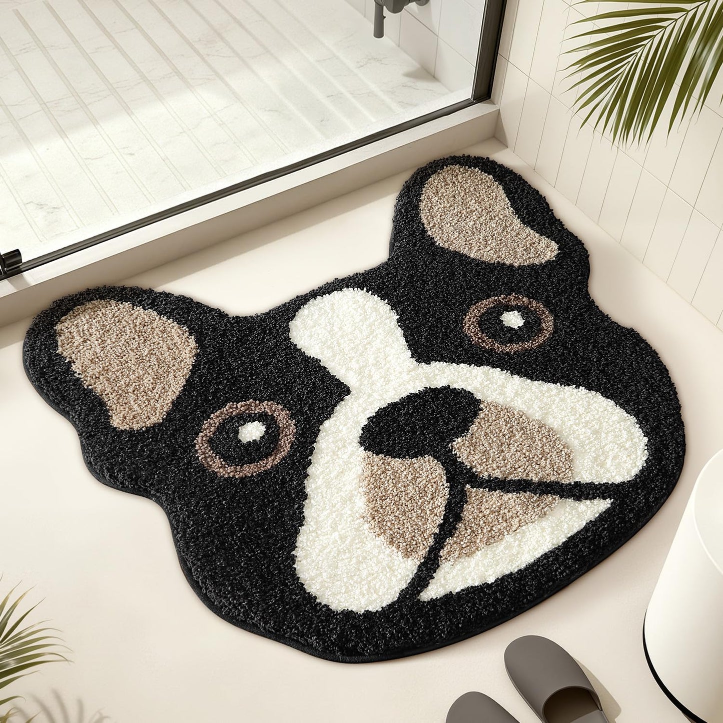 LUMI Cute Lion Shaped Bathroom Rugs, Ultra Soft Absorbent Microfiber Bath Mat, Non-Slip Backing Shower Rug, Machine Washable,for Kids Bathroom Bedroom Nursery Decor, 26"x40",Khaki