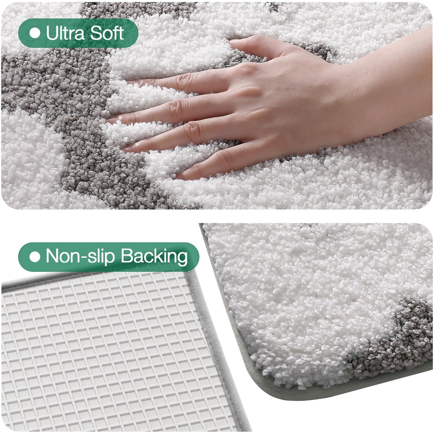 Bathroom Mat, Vibrant Plants Series.