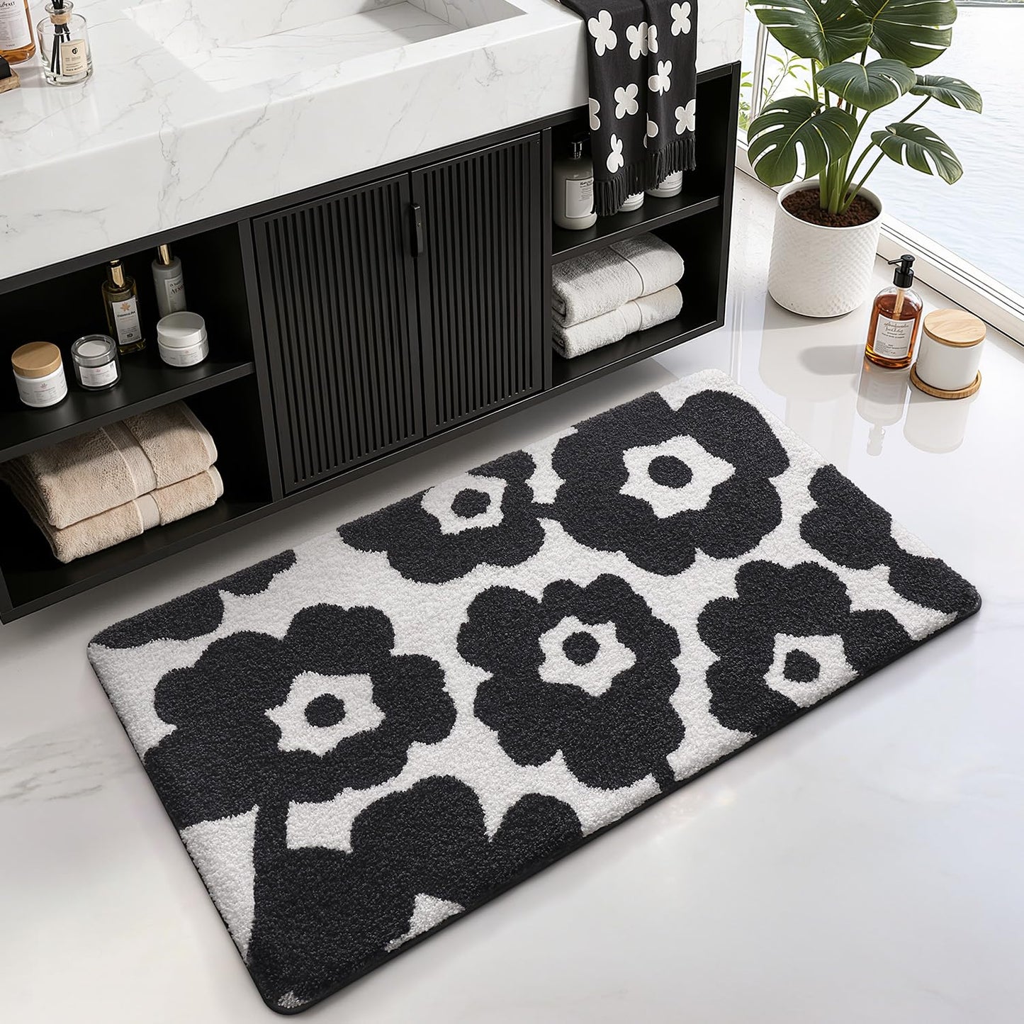 Bathroom Rugs Vivid Plants Collection