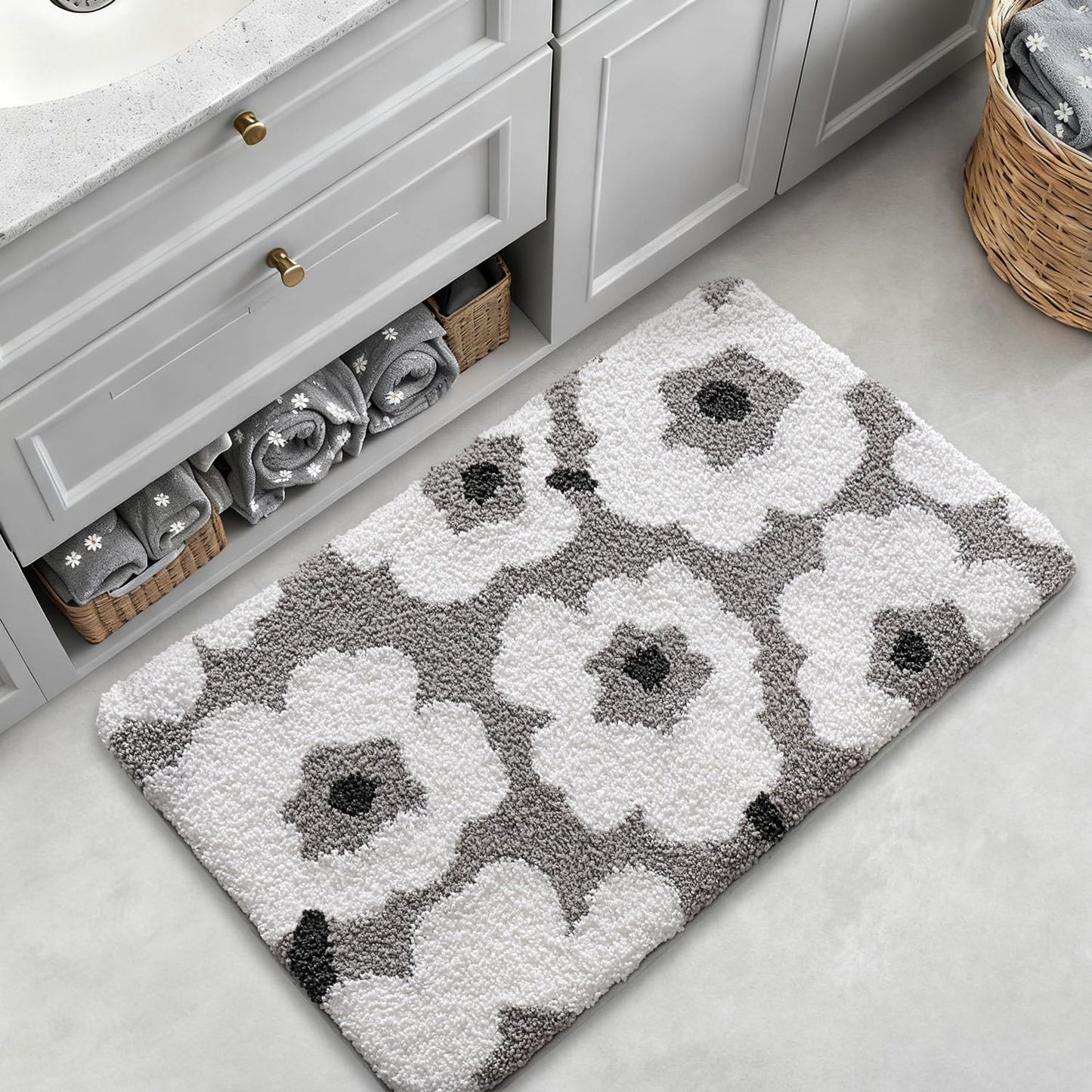 Bathroom Rugs Vivid Plants Collection