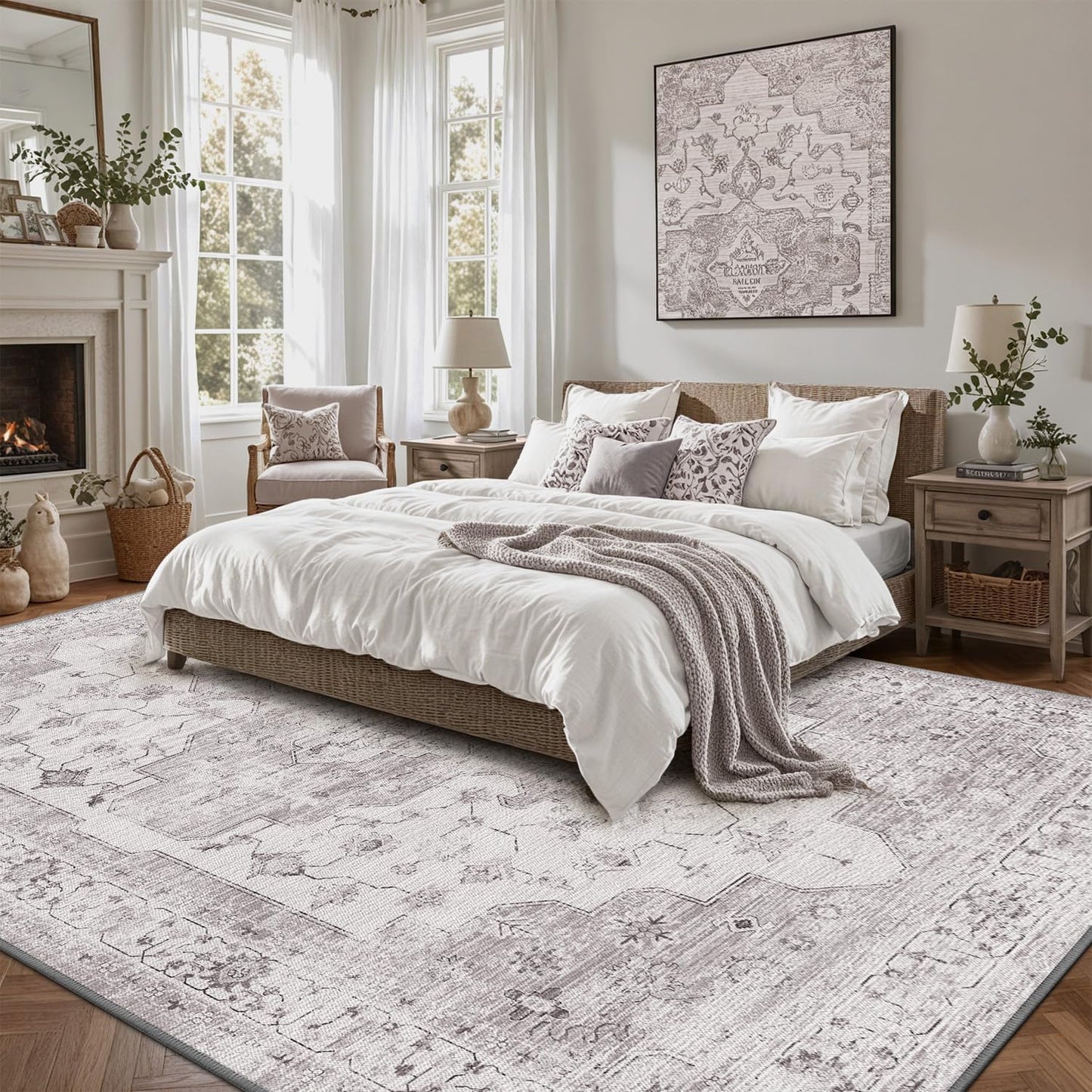 Area Rug Traditional Vintage Series Nomad Haze