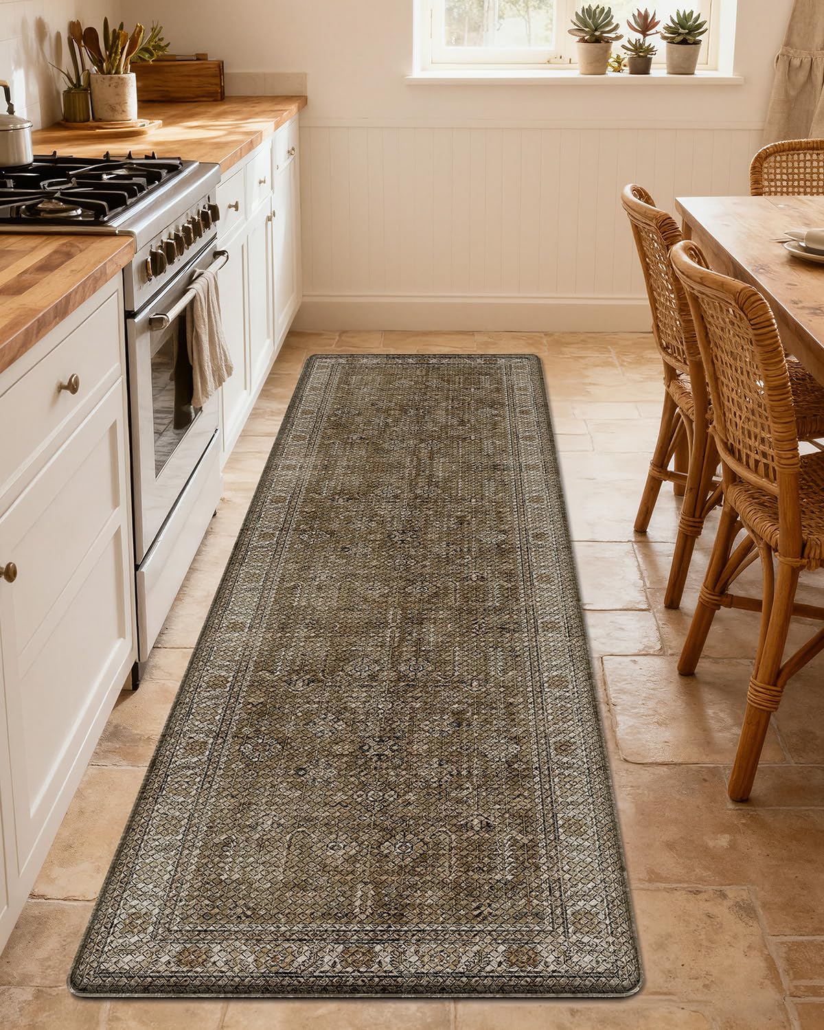 Kitchen Anti Fatigue Mat,  Cushioned Memory Foam Padded, Floor Runner for Home