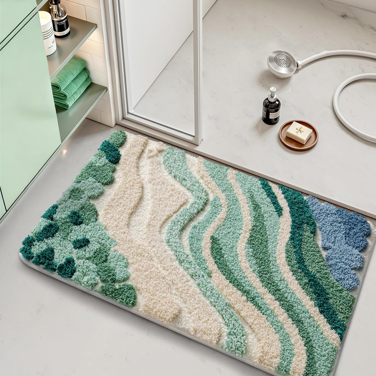 Bathroom Rugs Vivid Plants Collection