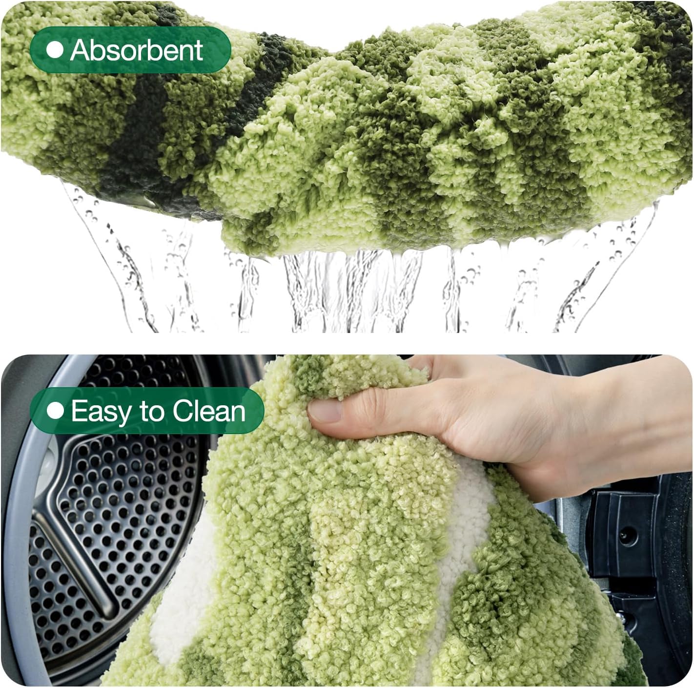 Cartoon Bath Mat Ample Palm Leaf