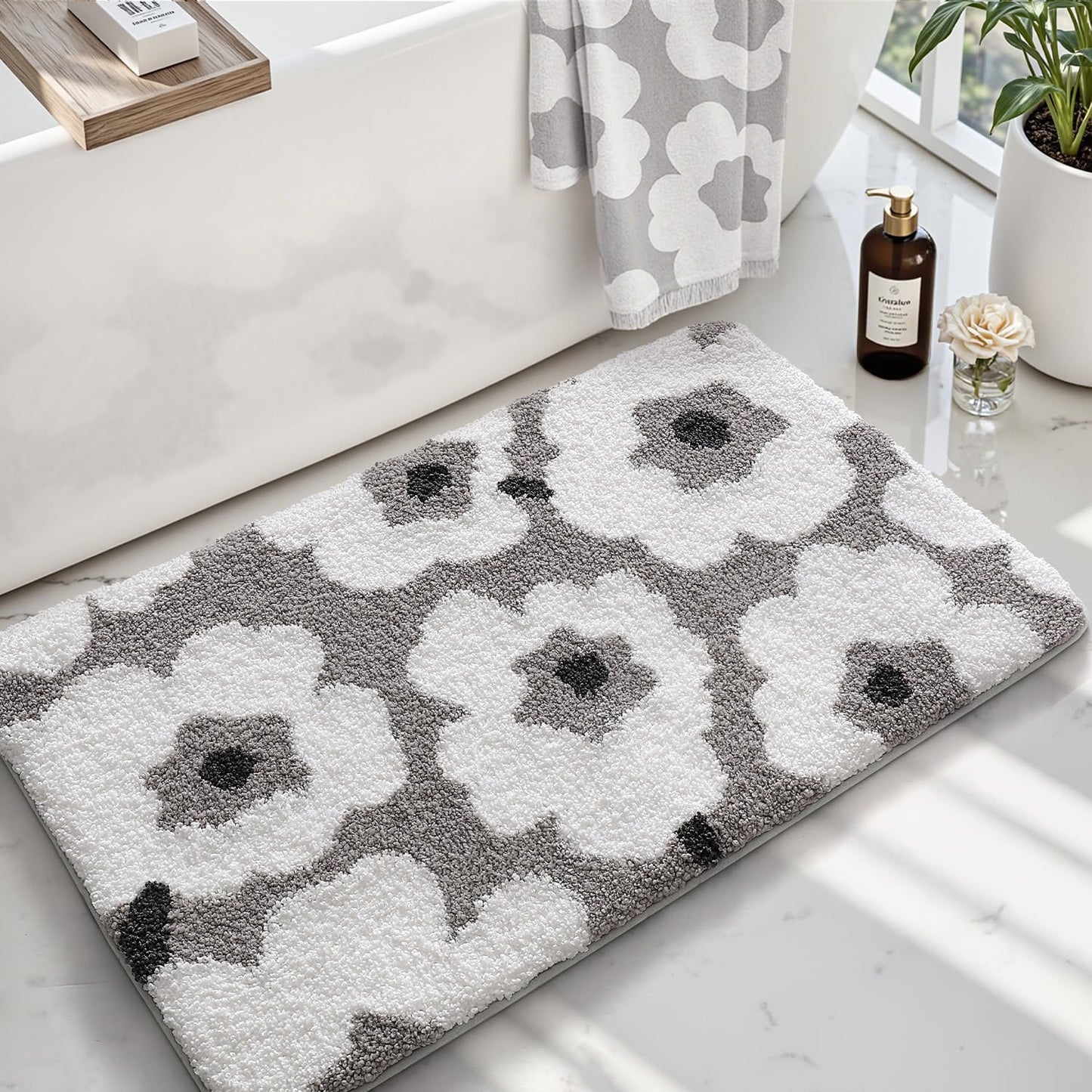 Bathroom Rugs Vivid Plants Collection