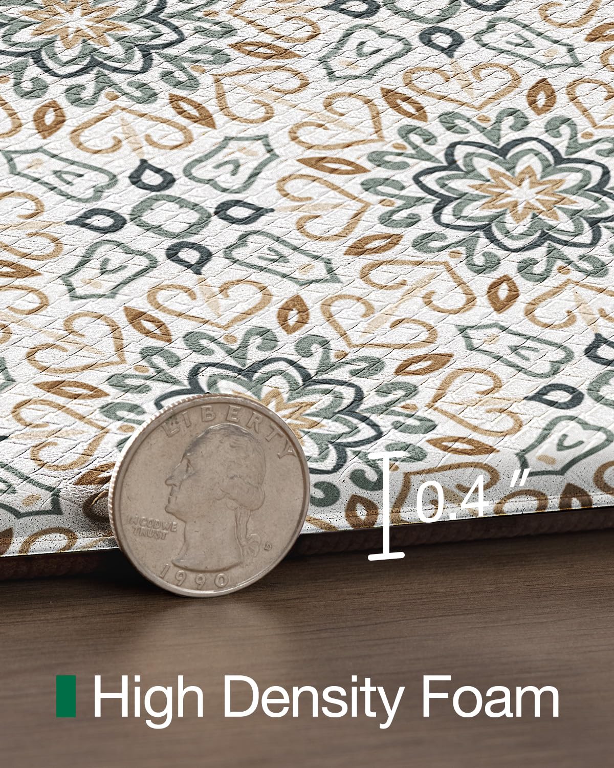 LUMI Anti-Fatigue Kitchen Floor Mats Set of 2,Cushioned Comfort Standing Rug Waterproof 2PCS, Non-Slip Ergonomic Foam Runner for Sink, Laundry, Office & Home,17x29+17x59,