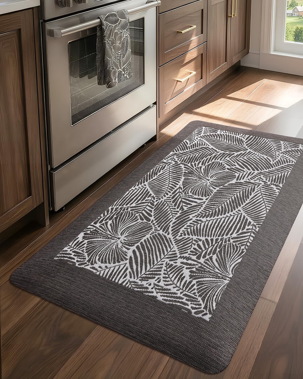 LUMI Kitchen Mat, Ultra-Soft Non-Slip Rugs for Standing Comfort in Desk Office, Sink, Laundry Areas, 20"x32" Waterproof Stain Resistant Floor Pad