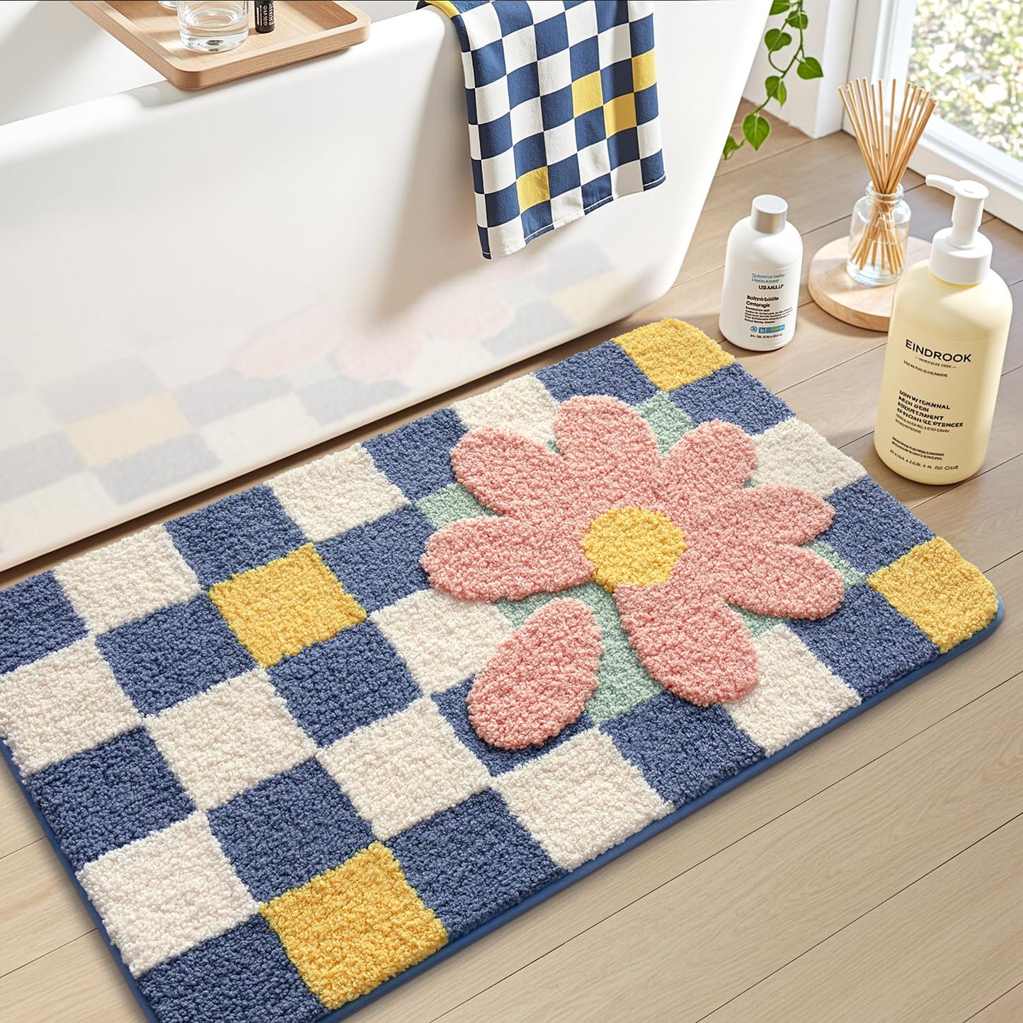Bathroom Rugs Vivid Plants Collection