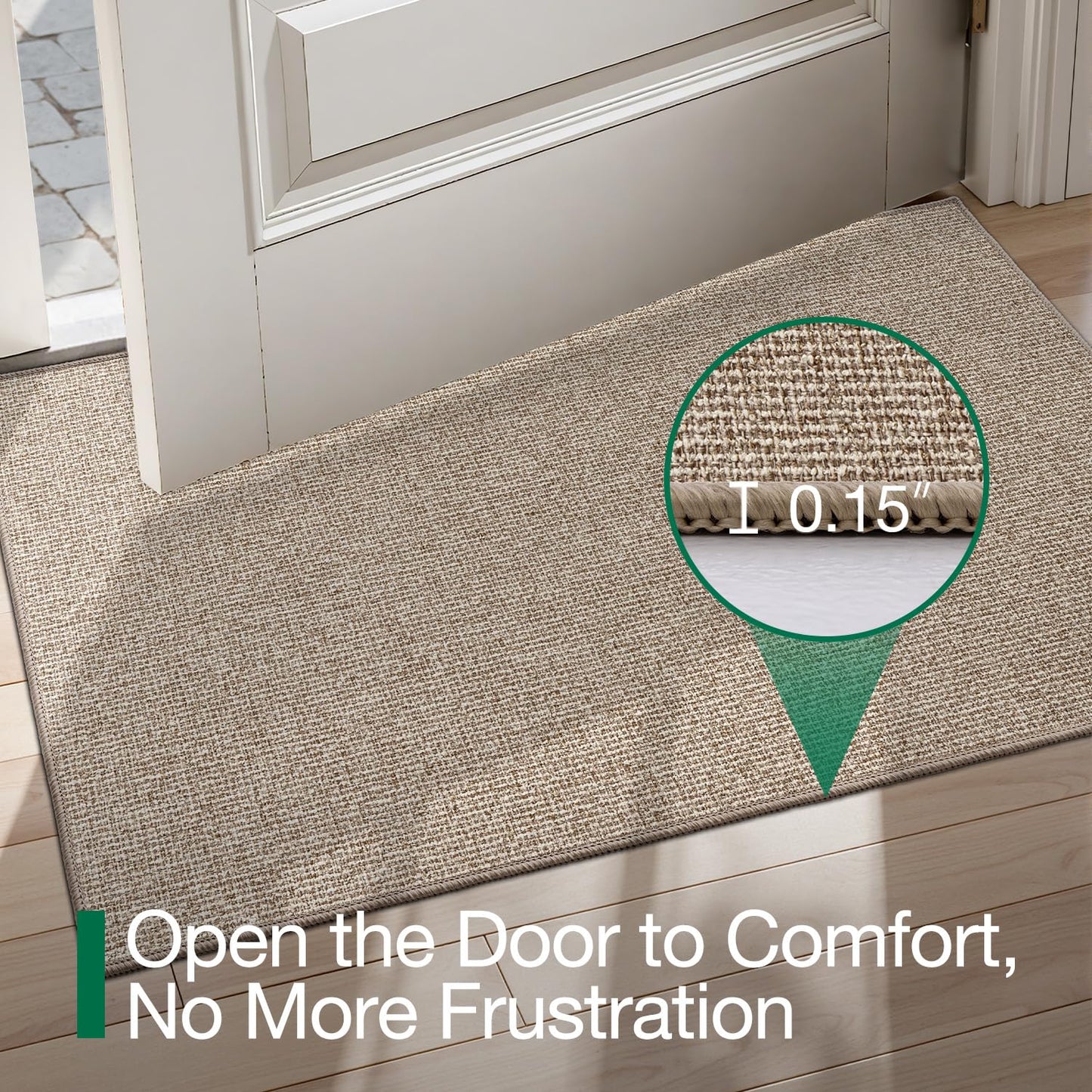 Doormat for Home Entrance, Absorbent & Stain-Resistant Mat, Fenian Series.