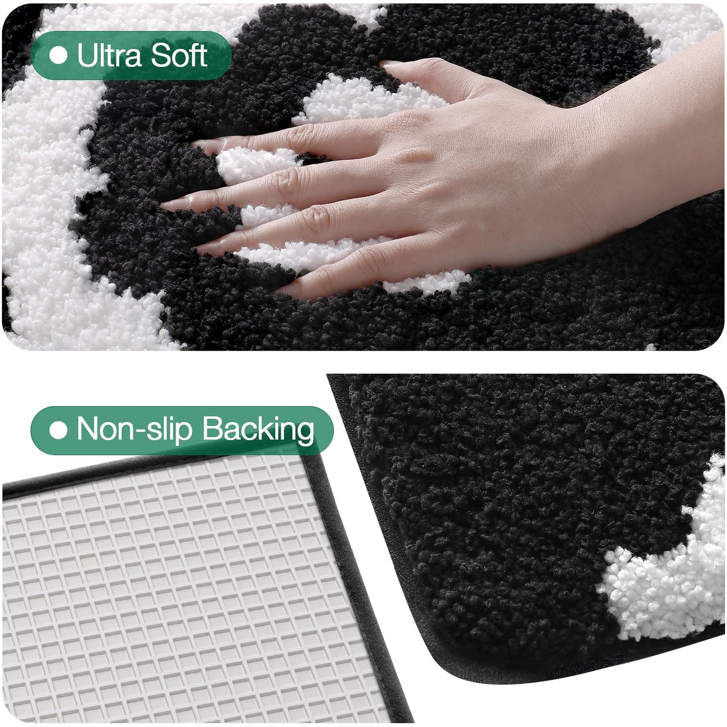 Bathroom Mat, Vibrant Plants Series.