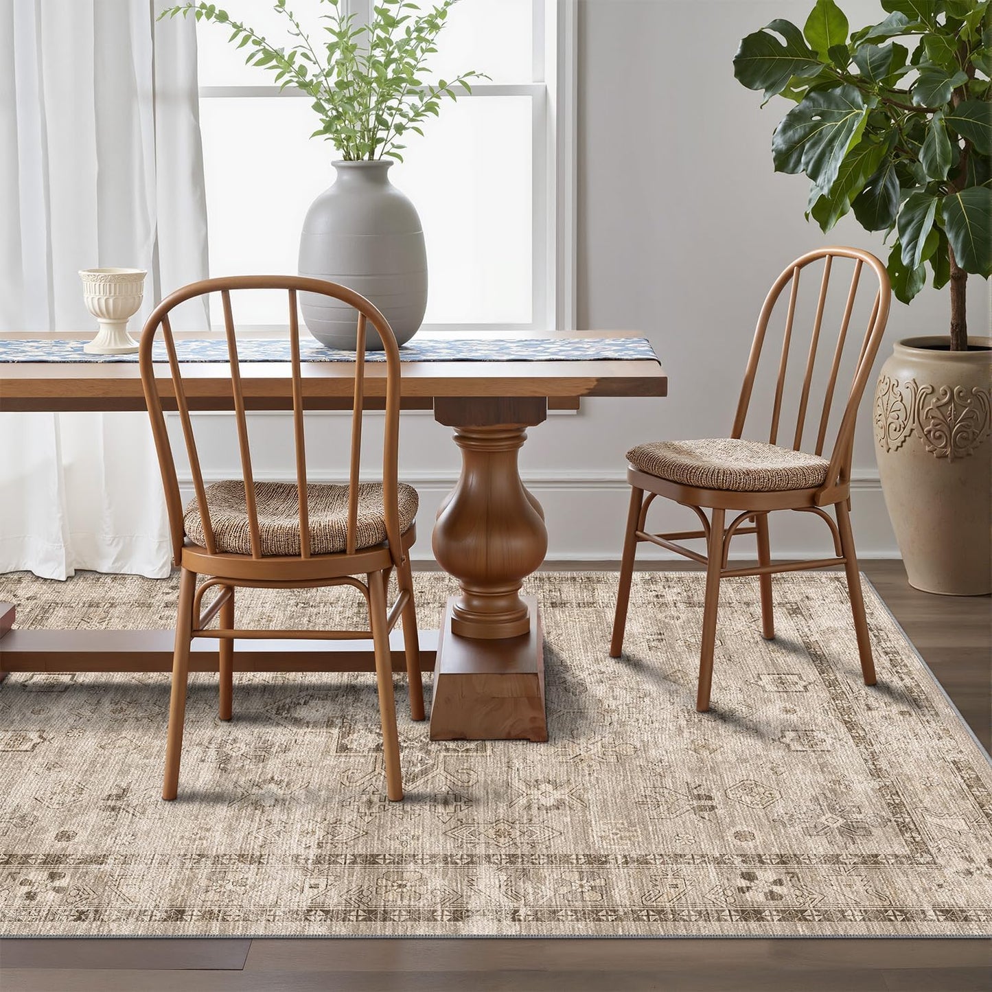 Area Rug Traditional Vintage Series Dust Memory