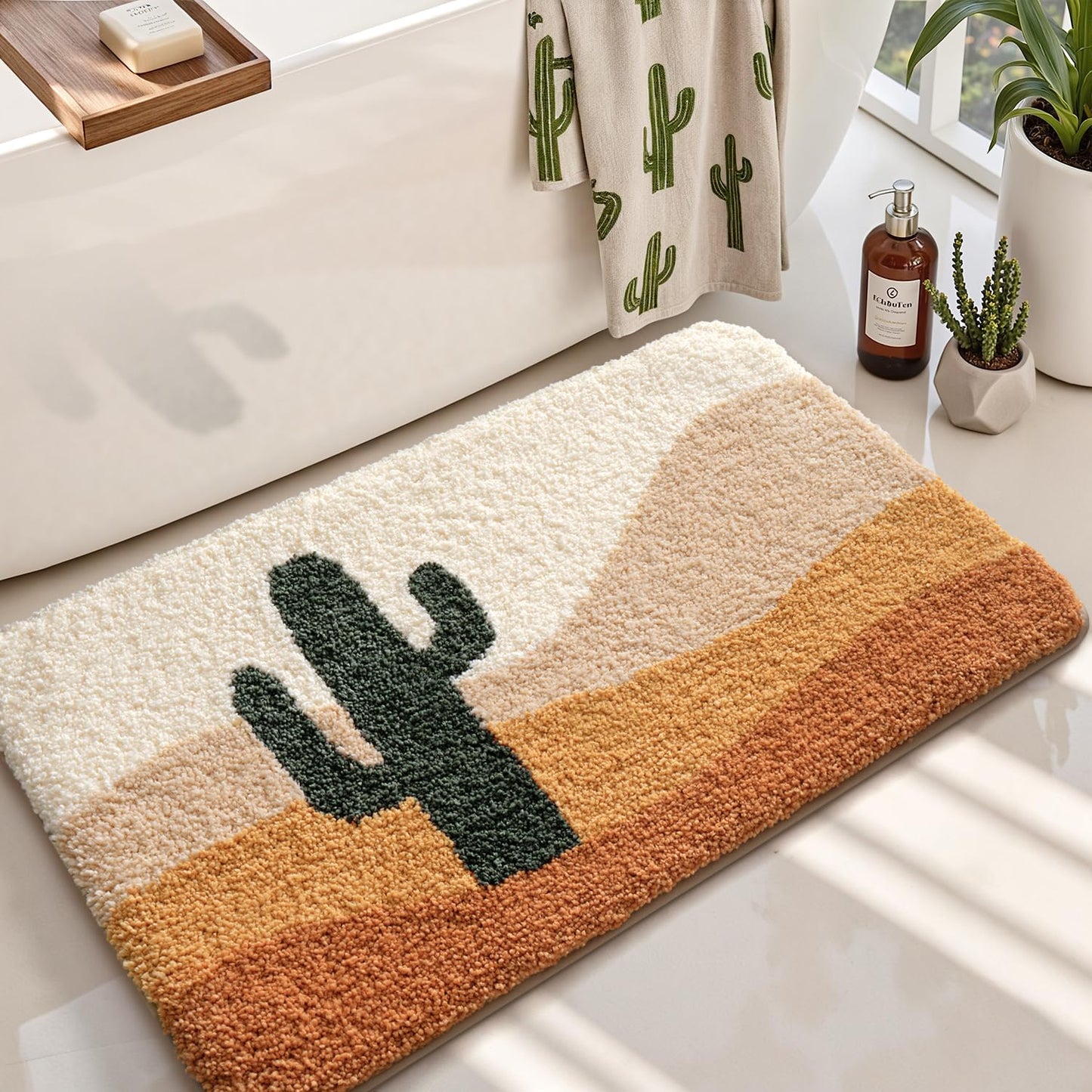 Bathroom Rugs Vivid Plants Collection
