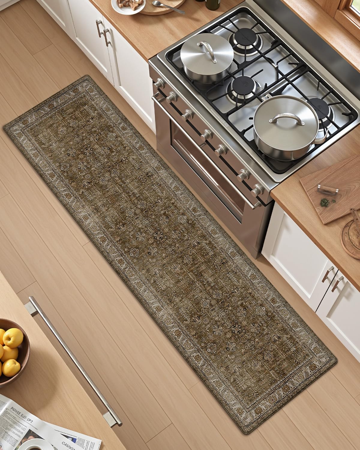 Kitchen Anti Fatigue Mat,  Cushioned Memory Foam Padded, Floor Runner for Home