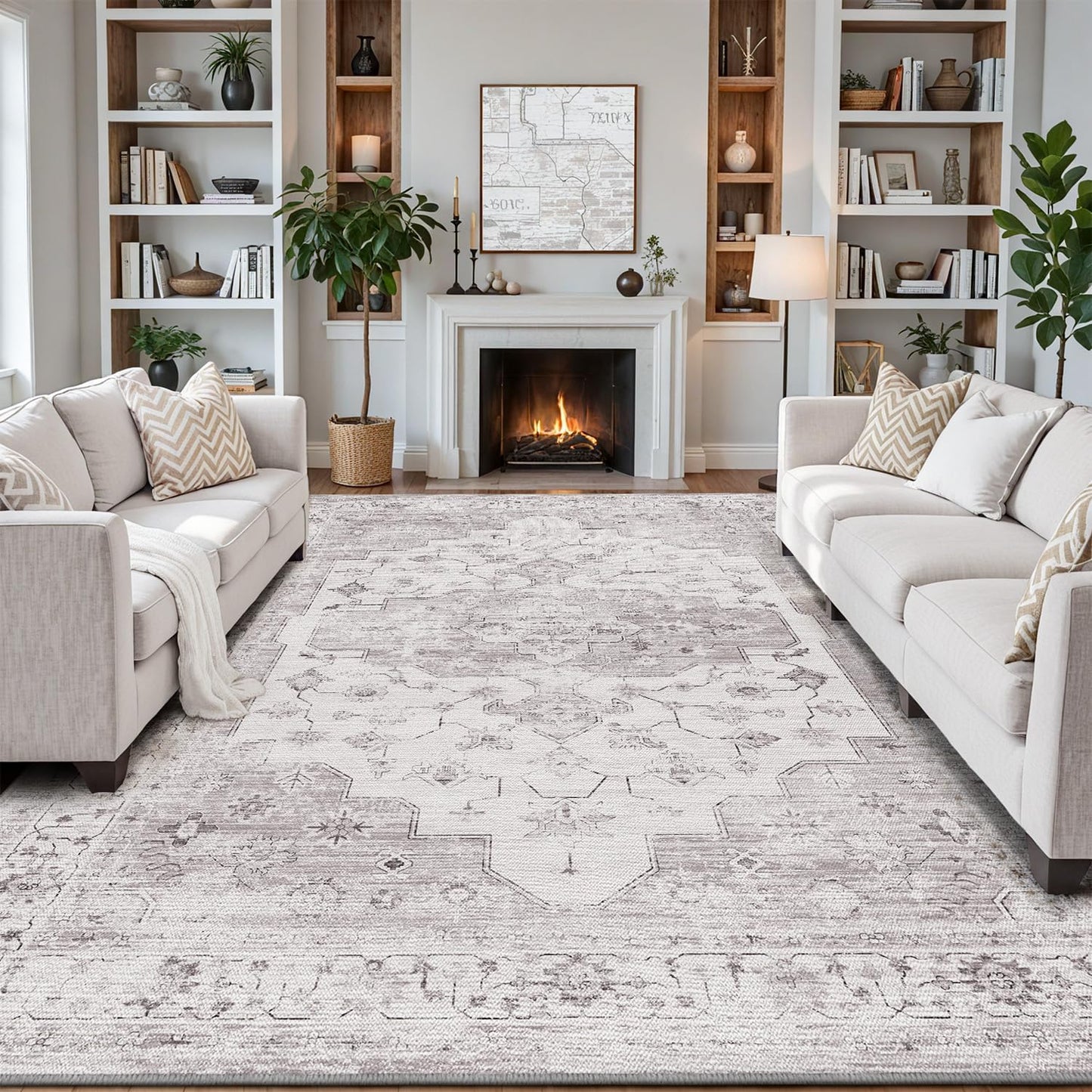 Area Rug Traditional Vintage Series Nomad Haze