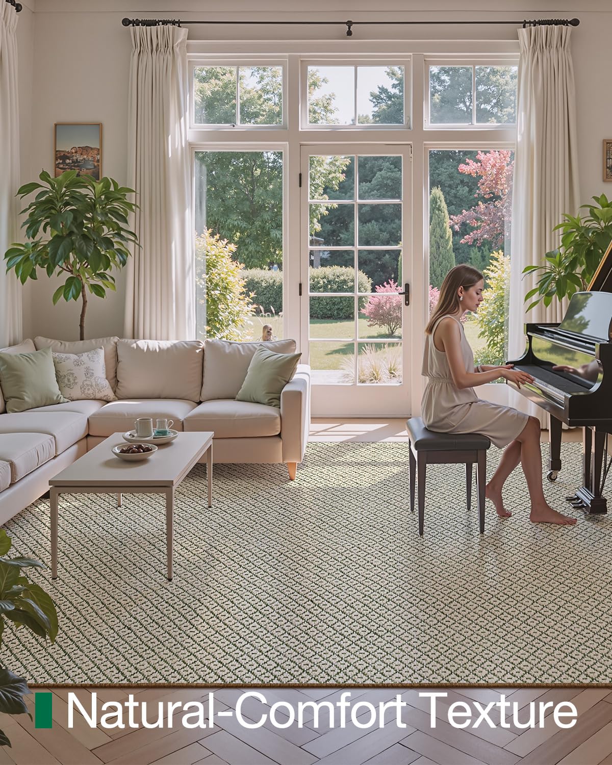 Jute Runner Rug, Natural Braided Woven Rugs, Jute Scape Series