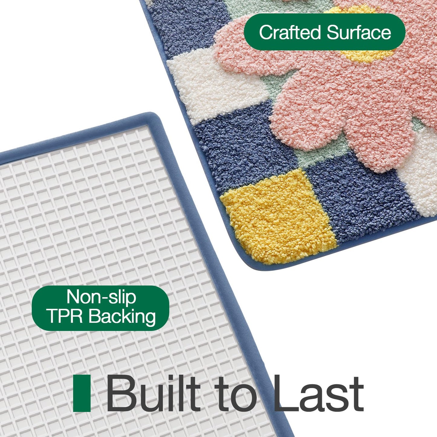 Bathroom Rugs Vivid Plants Collection